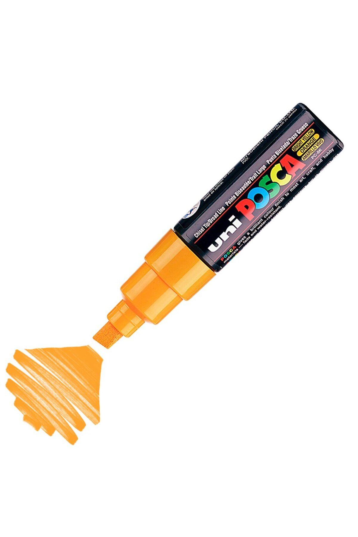 Uni Posca Marker Akrilik Boyama Kalemi Pc-8k Bold 8.0 Mm Parlak Sarı