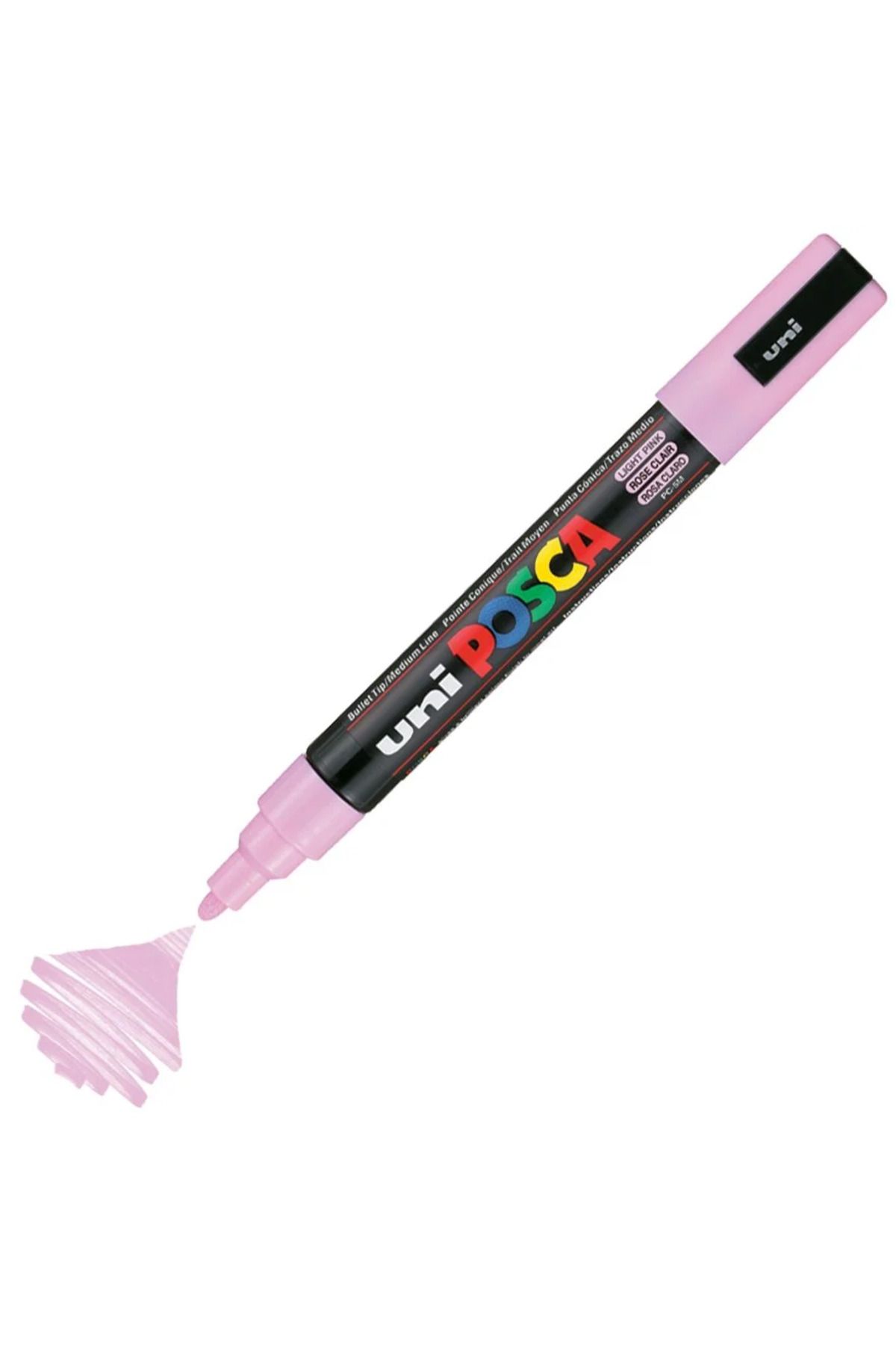 Uni Posca Marker Akrilik Boyama Kalemi PC-5M Medium 1.8-2.5mm Açık Pembe