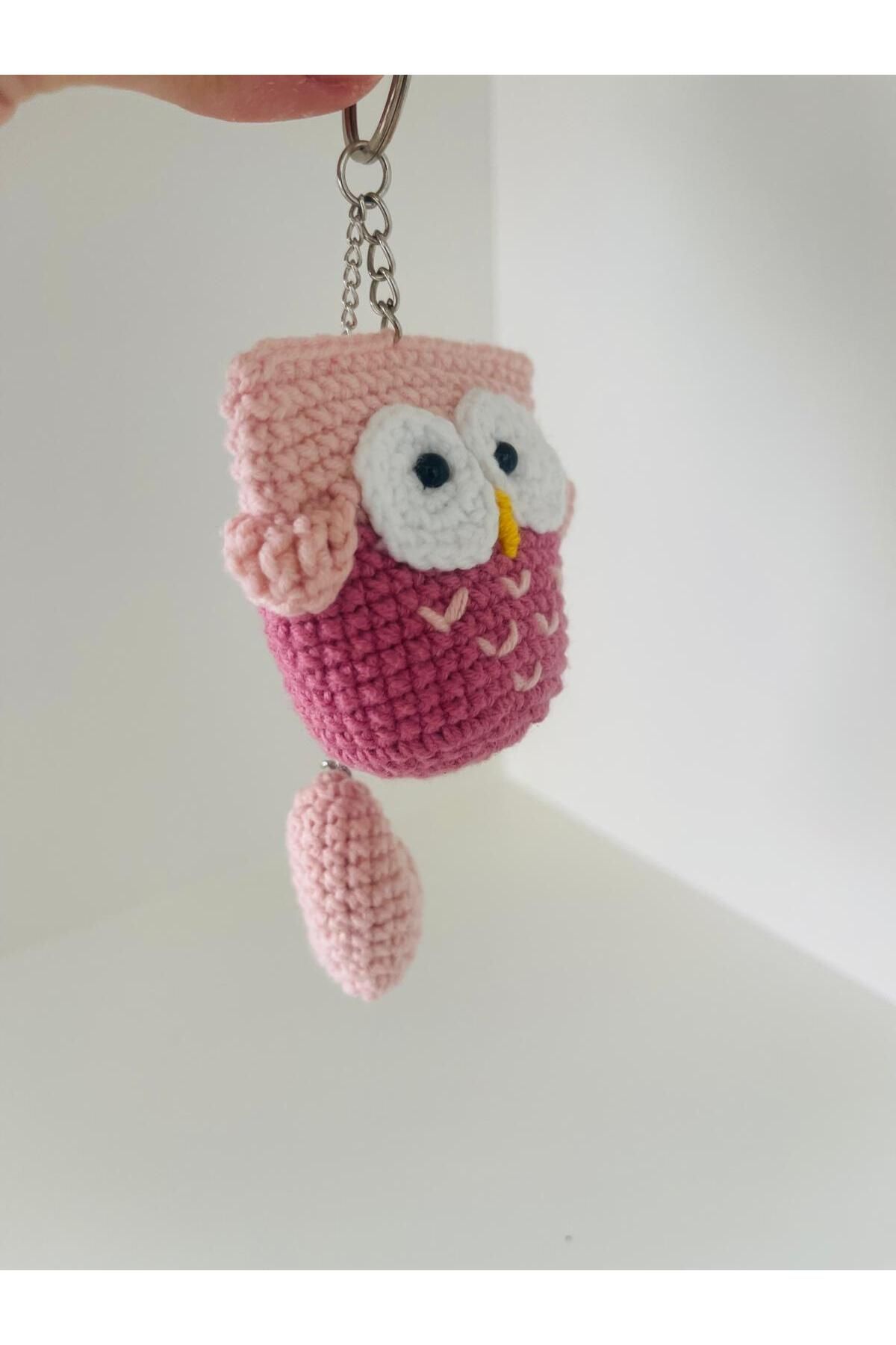Derin Dünyam Amigurumi Baykuş Figür Anahtarlık