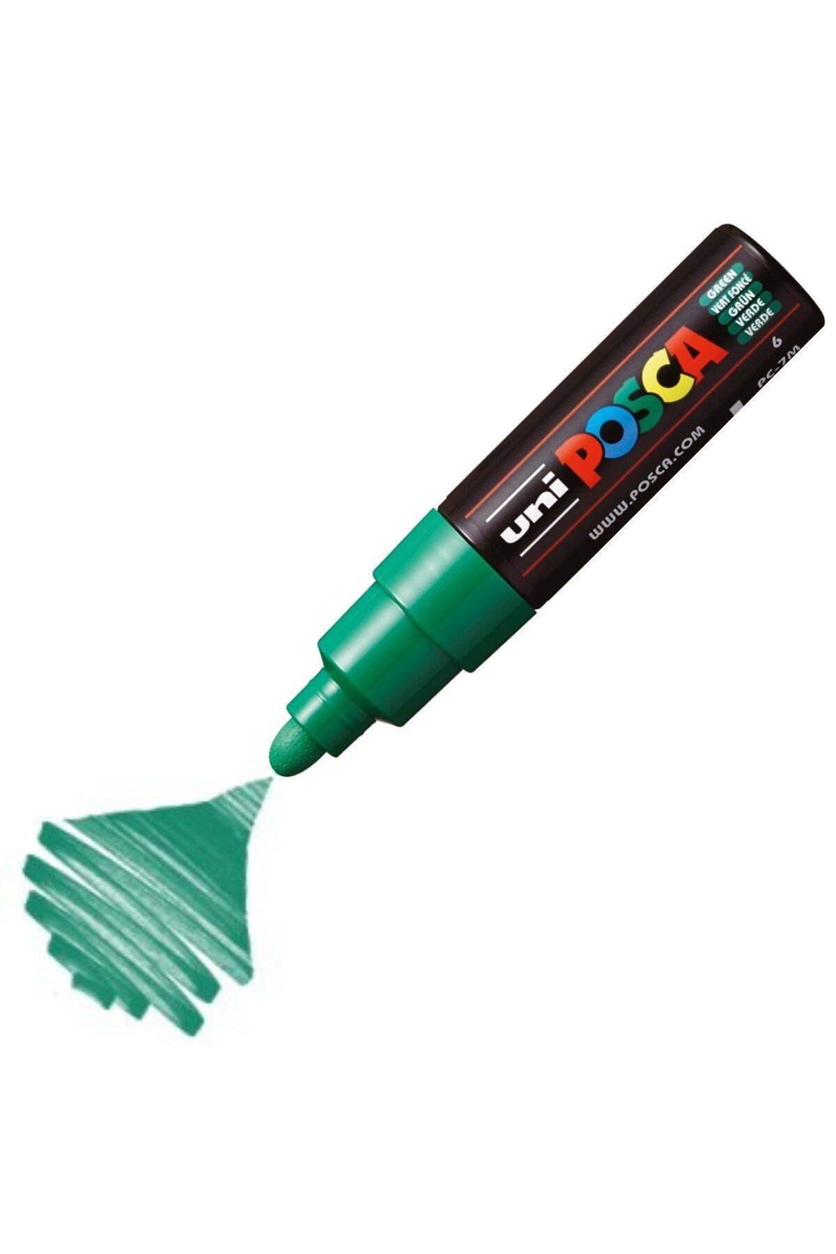 Uni Posca Marker Akrilik Boyama Kalemi PC-7M Bold 4.5-5.5 mm Yeşil