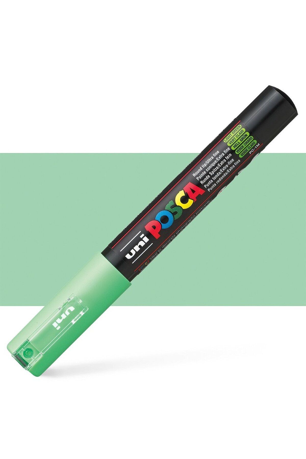 Uni Posca Marker Akrilik Boyama Kalemi PC-1M Extra Fine 0.7mm Açık Yeşil
