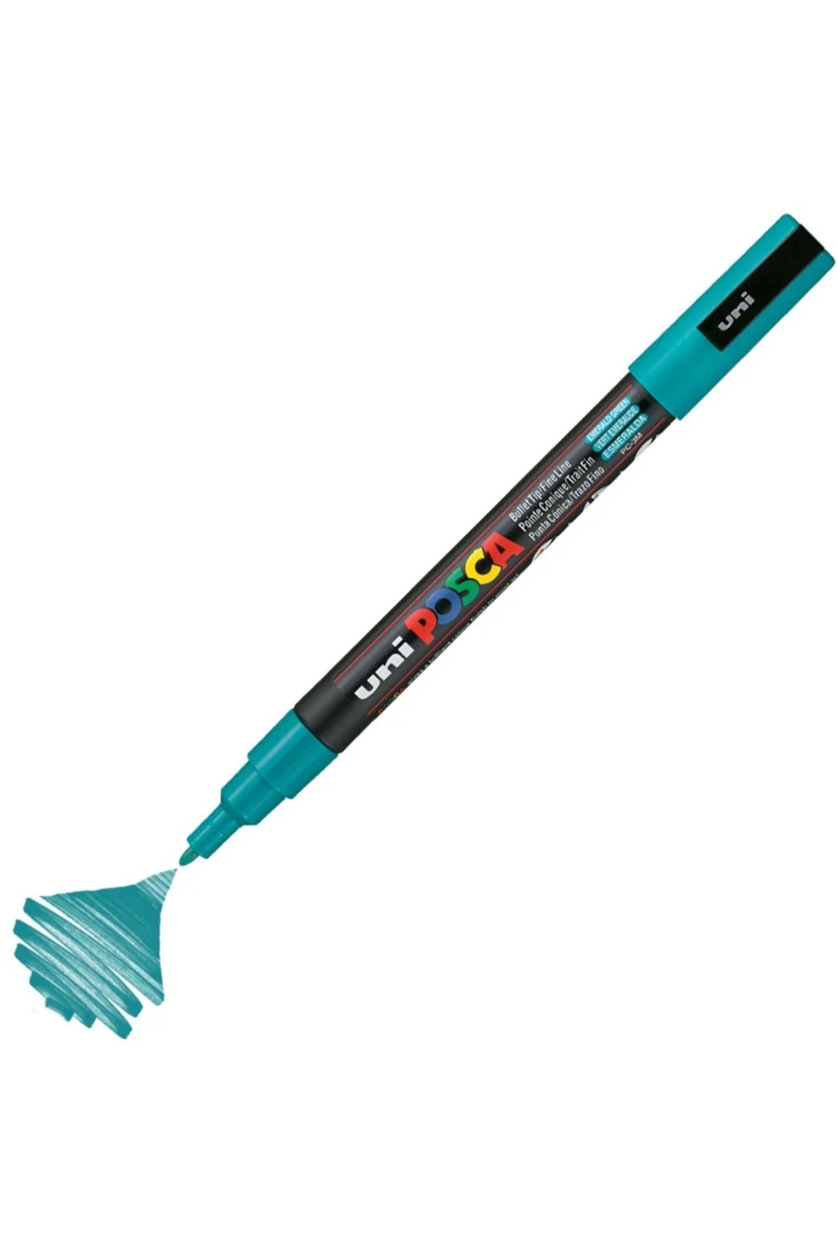 Uni Posca Marker Akrilik Boyama Kalemi PC-3M 0.9-1.3mm Zümrüt Yeşili