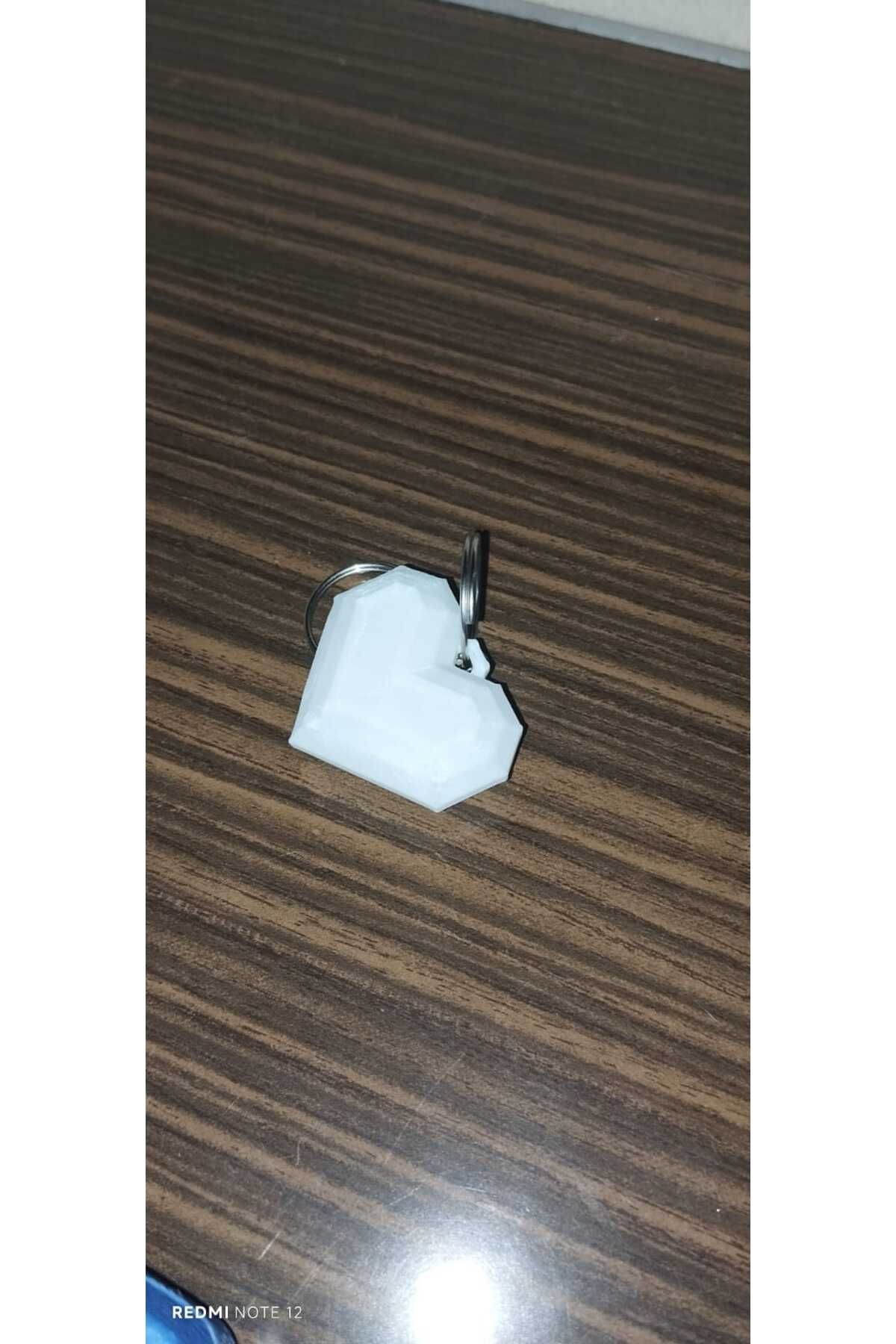 Kuaz3d Kalp Şeklinde 3D Baskı (Anahtarlık / Süs)