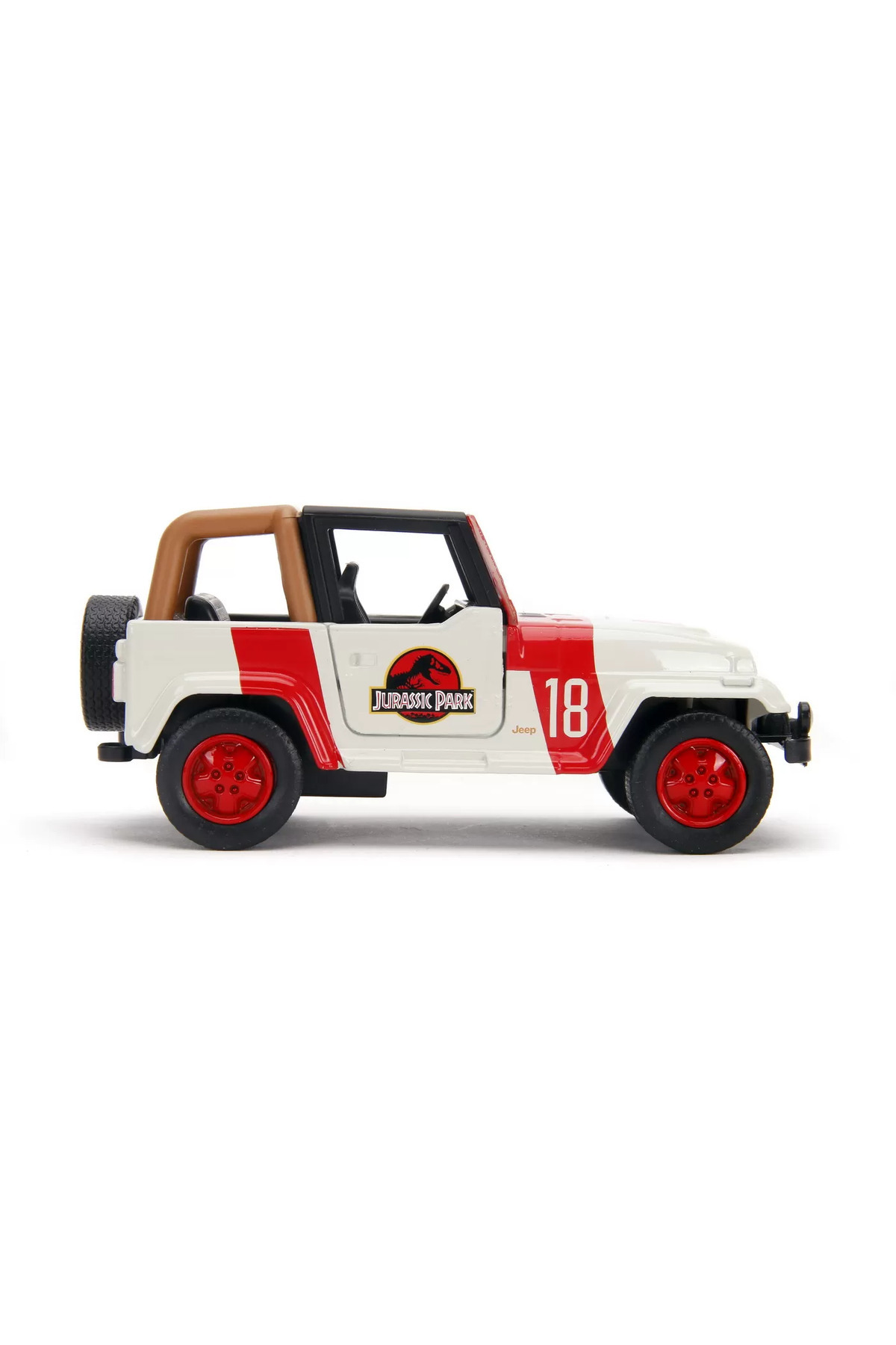 Simba-JURASSIC PARK DINO METAL CAR JEEP WRANGLER SCALE 1:32 3