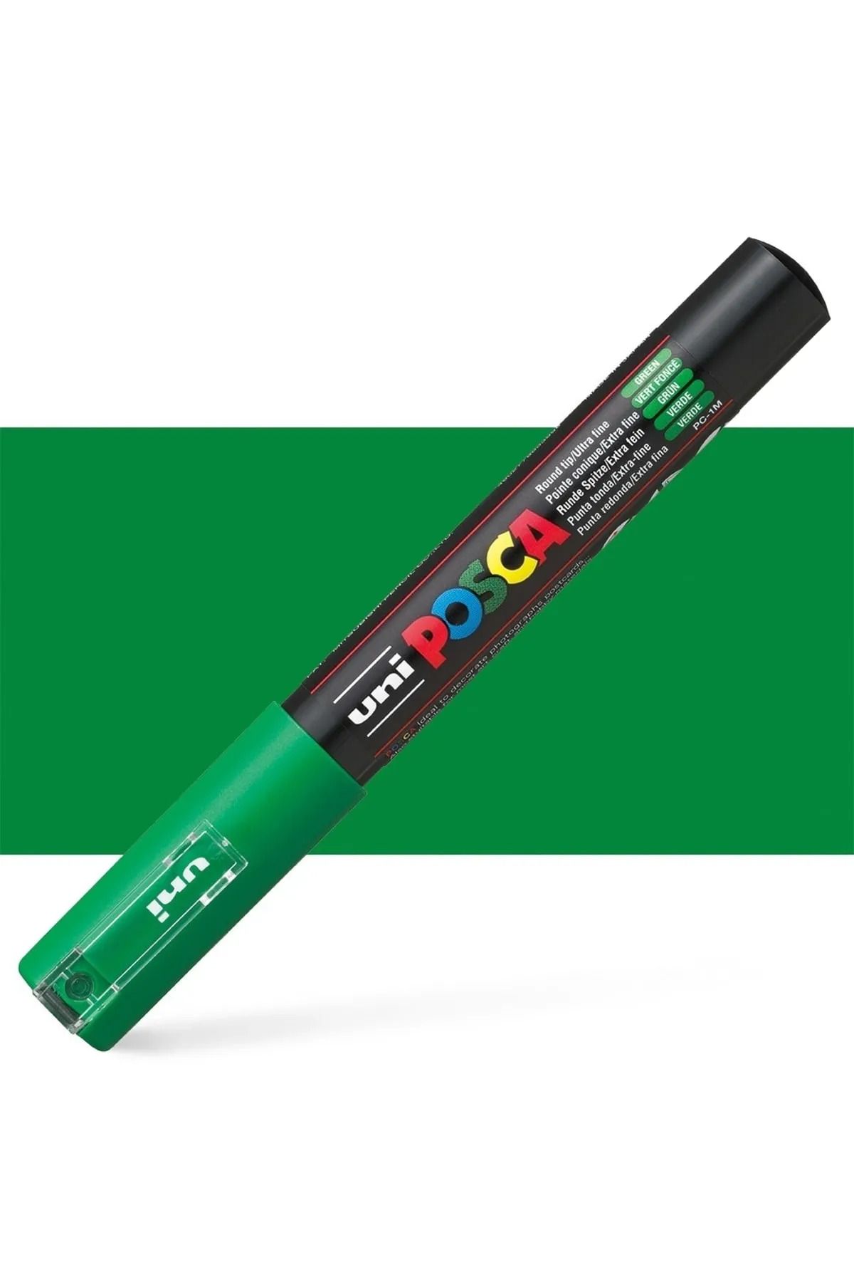 Uni Posca Marker Akrilik Boyama Kalemi PC-1M Extra Fine 0.7mm Yeşil