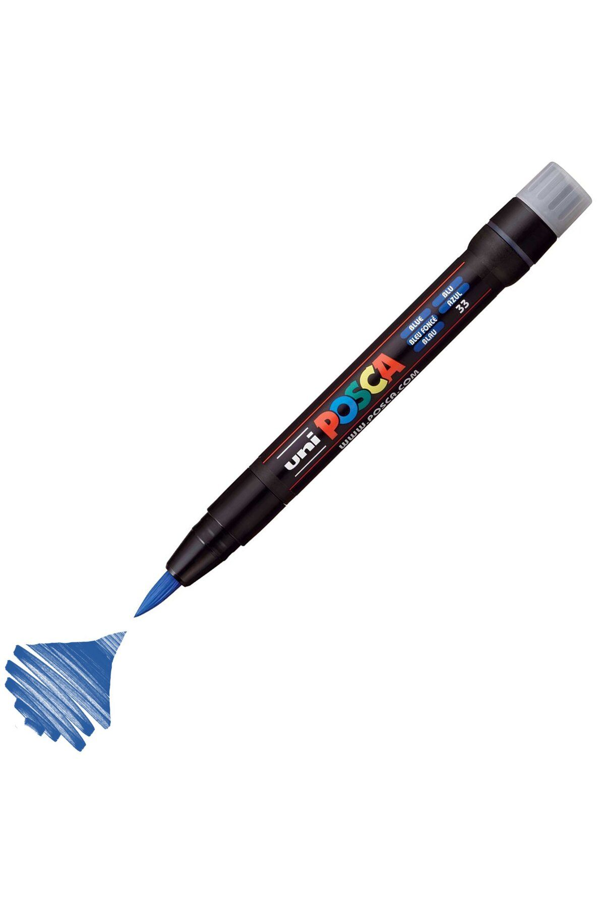 Uni Posca Marker Akrilik Boyama Kalemi Pcf-350 Brush 0.1-10 Mm Mavi