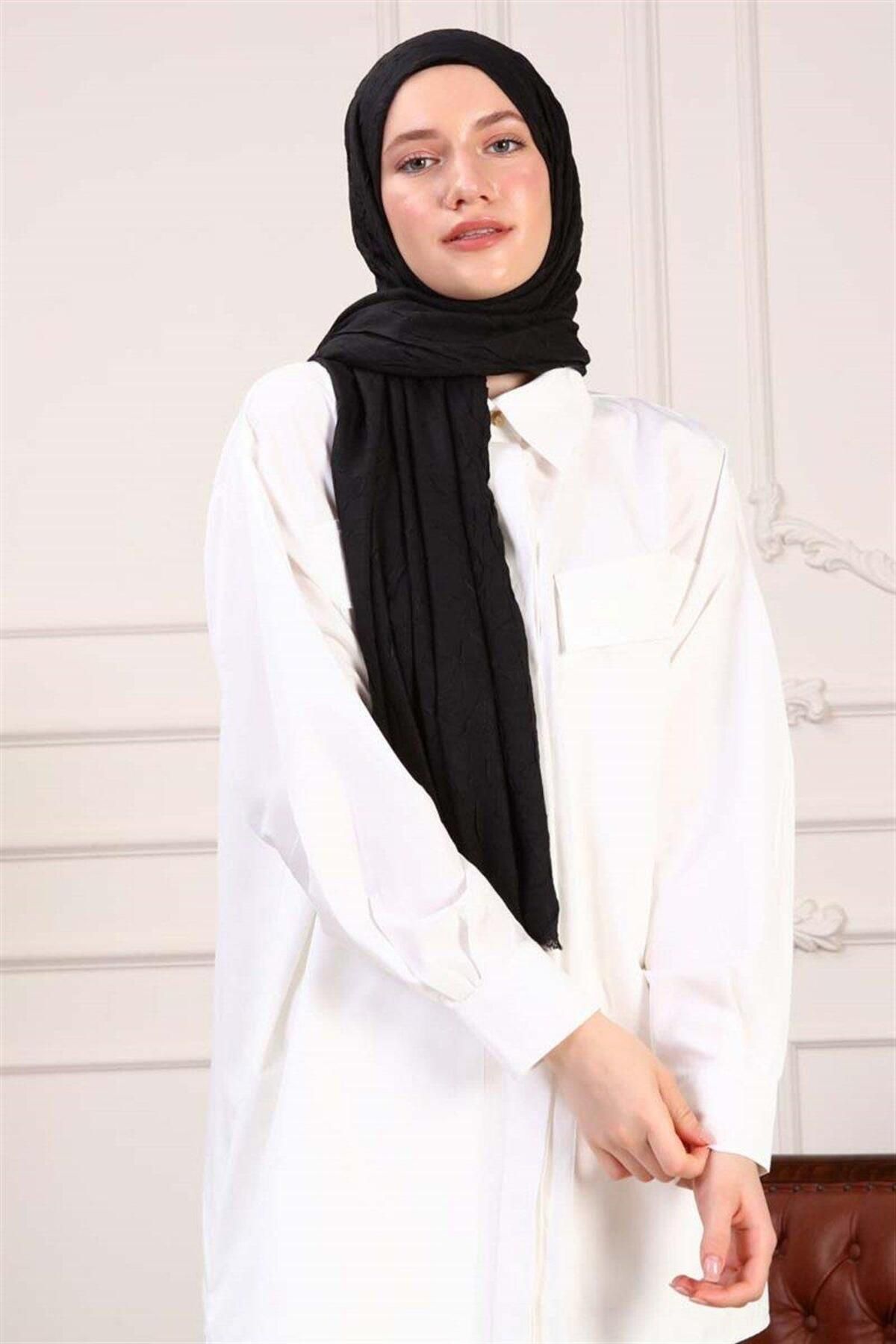 ALYOSHA FASHION Bambu Şal Siyah