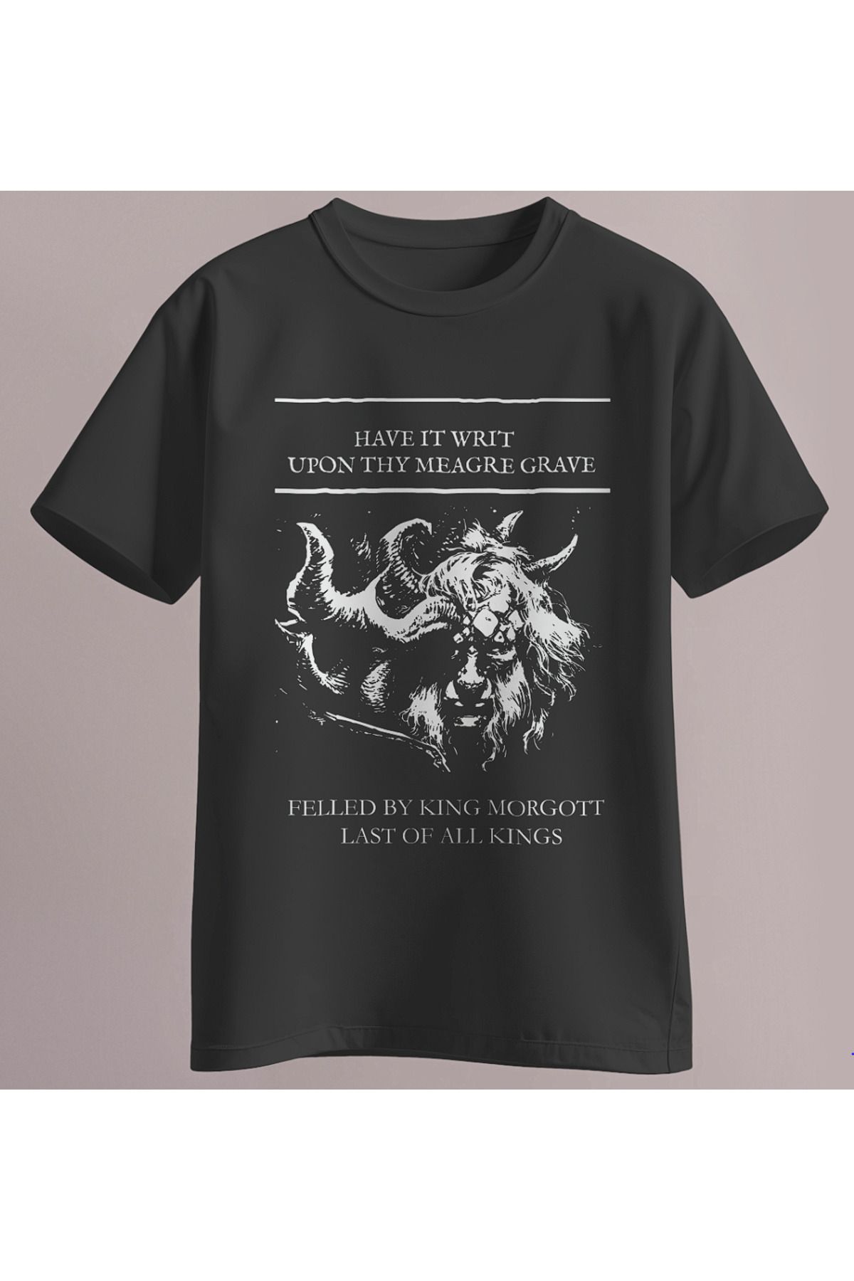 Ladrima Elden Ring Morgott The Omen King Baskılı Regular Size Tişört