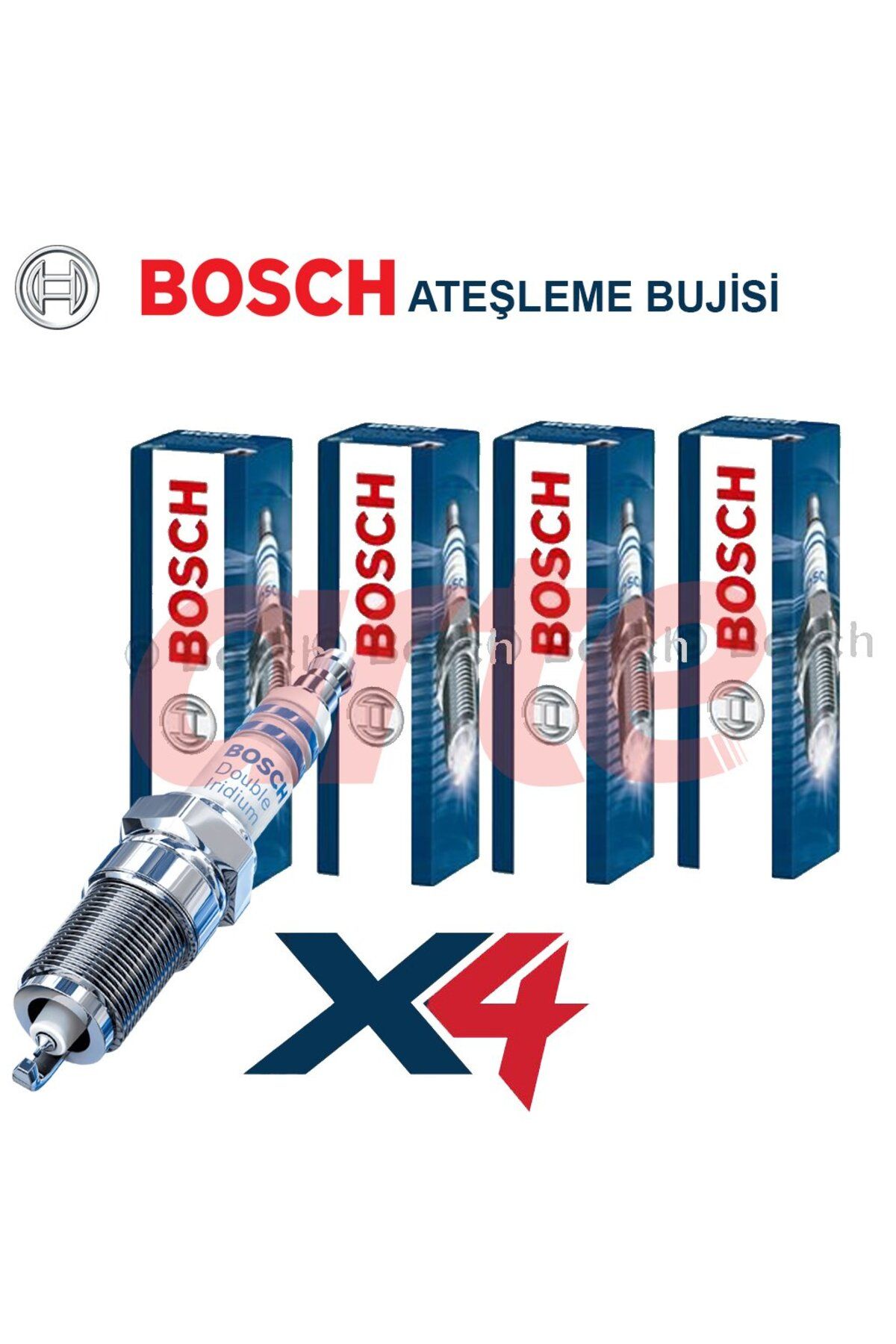 Arte Volvo S40 (1) 1.8 / 2.0 | 1995-2003 Uyumlu | Bosch İridyum Buji Takımı | 4 Adet |