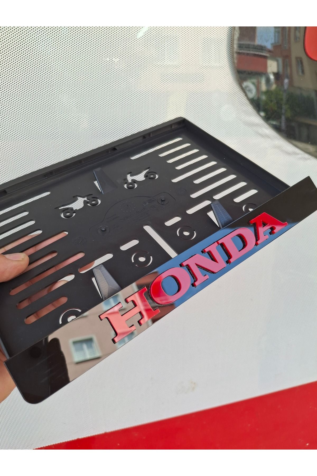 atom tasarım & reklam Honda uyumlu 3D pleksi motosiklet plakalık