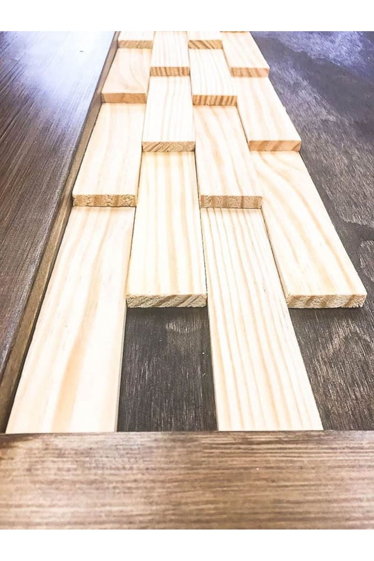 Gunwood 1*5*85 cm Silinmiş Doğal Ahşap Sedir(Katran)Çıta