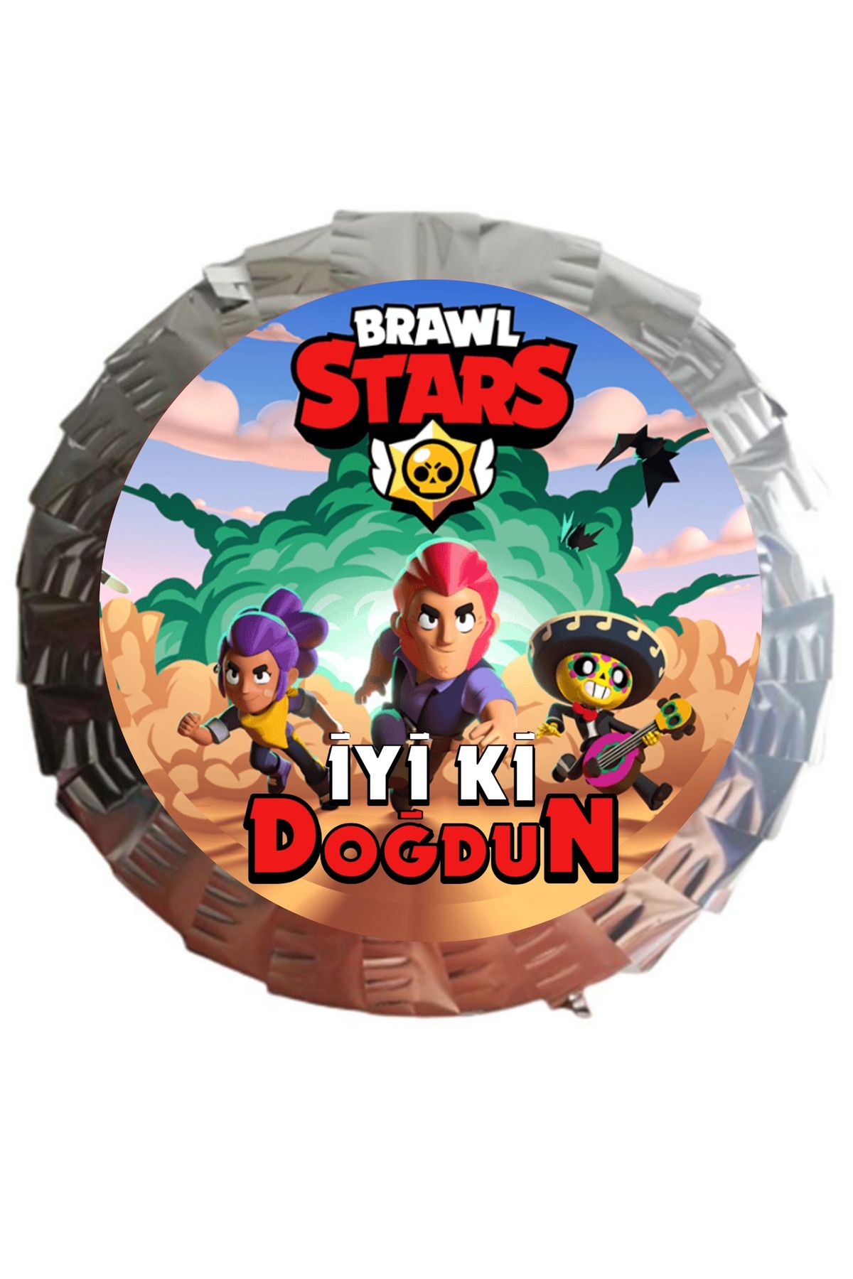 BRAWL STARS Temalı Pinyata İyi Ki Doğdun Baskılı - Pinyata Sopası ile birlikte