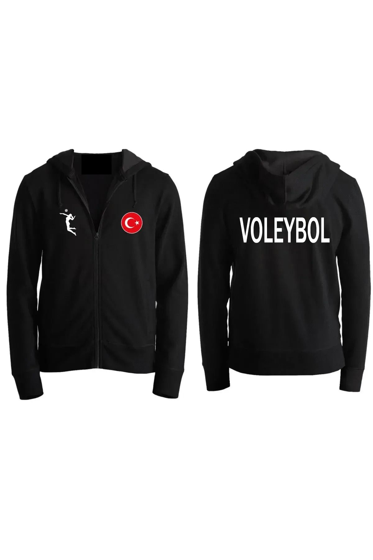 Pisa Art VOLEYBOL MİLLİ TAKIM ÖZEL TASARIMLI KAPŞONLU FERMUARLI SWEATSHİRT