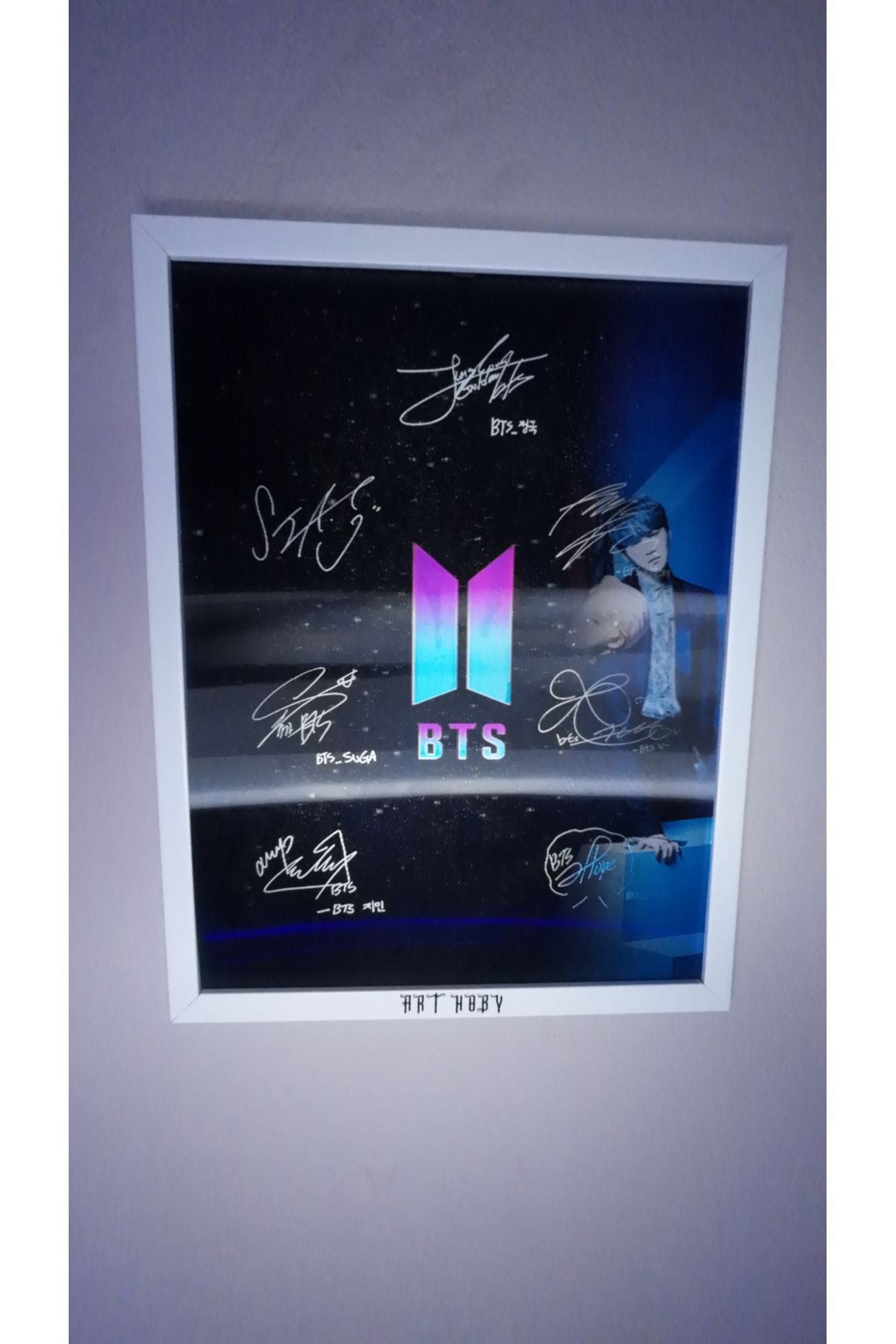 ArtHoby BTS Lenticular 3D Hareketli Tablo Model 1(ÇERÇEVESİZ)