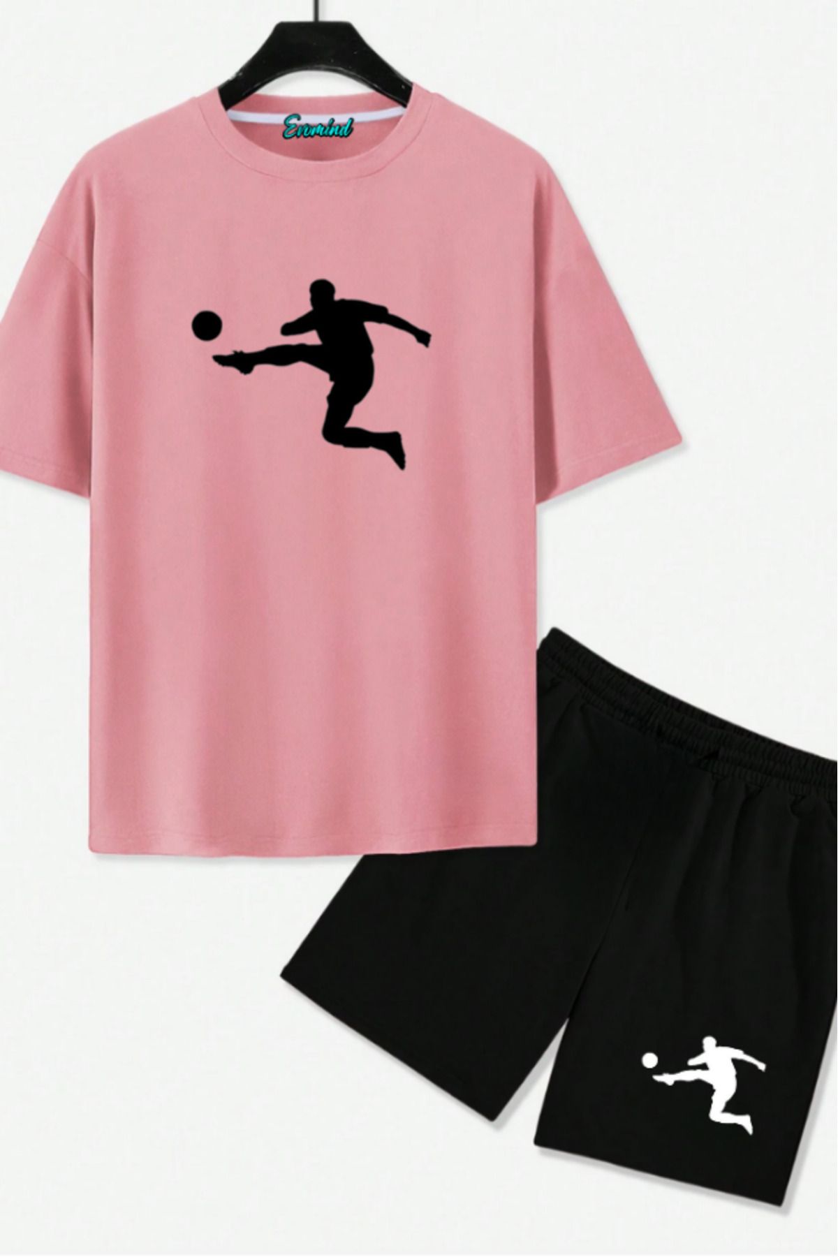 Evomind Futbolcu Baskılı Unisex Şort T-shirt Takım