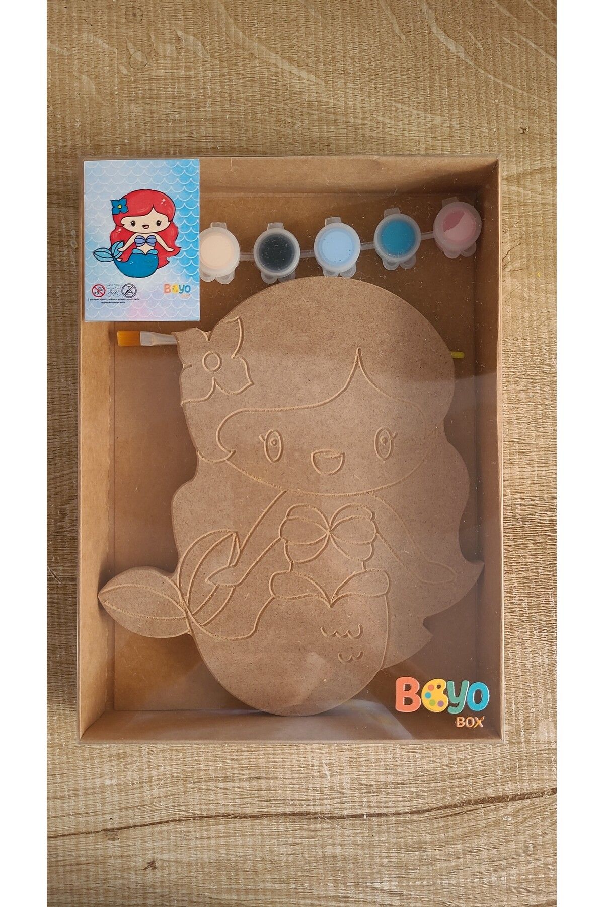 Boyobox Denizkızı ahşap boyama kiti