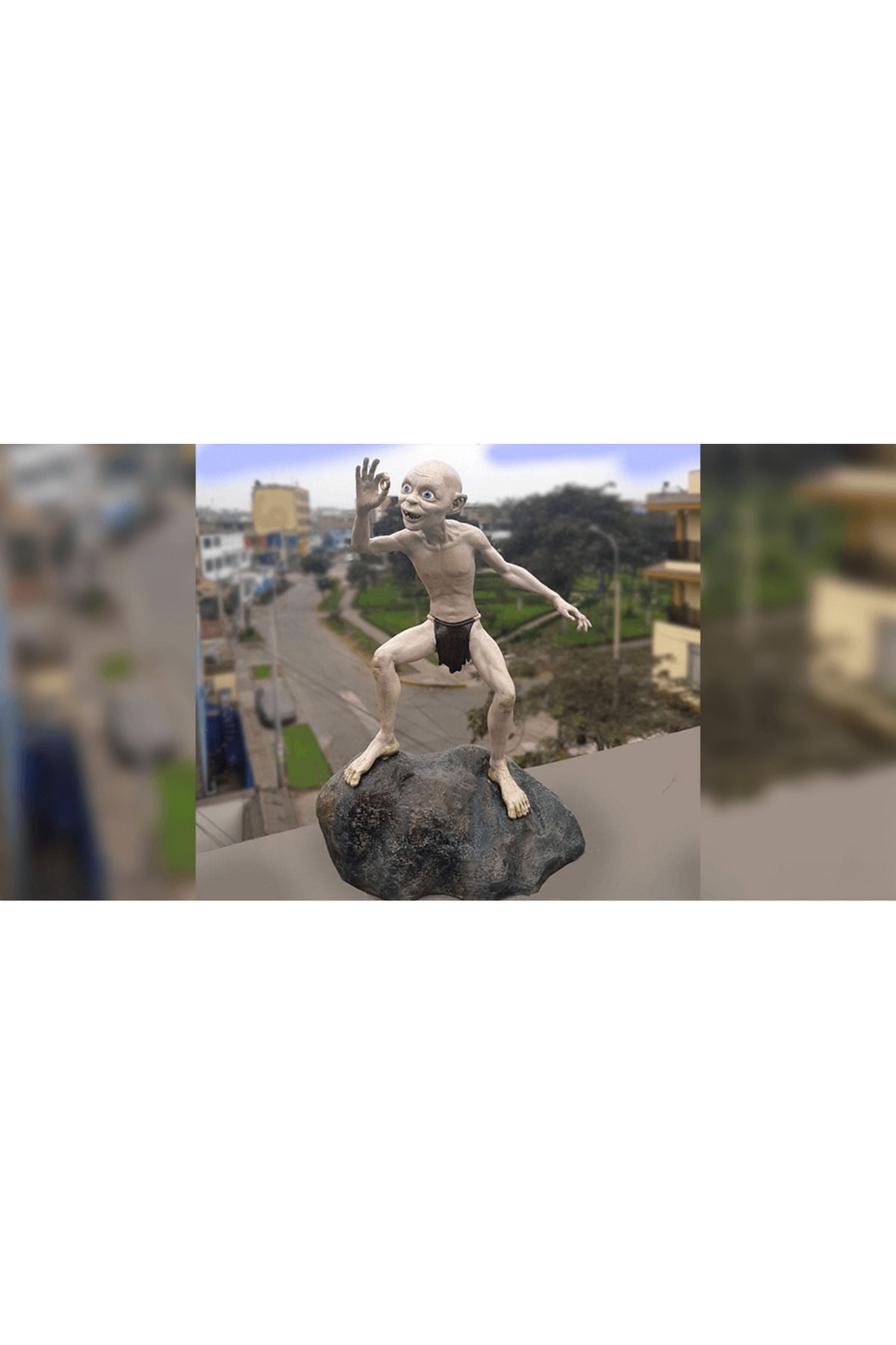 Cochines Yüzük tutan Gollum Figürü Sağlıklı PETG malzemeden 3D ile üretilmiş 22 cm