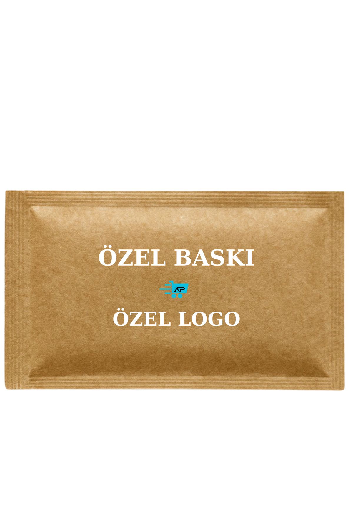 Islakmendilcim Alazpack 2000 Adet Özel Baskılı Kraft Tek Kullanımlık Islak Mendil Çift Taraf Baskı