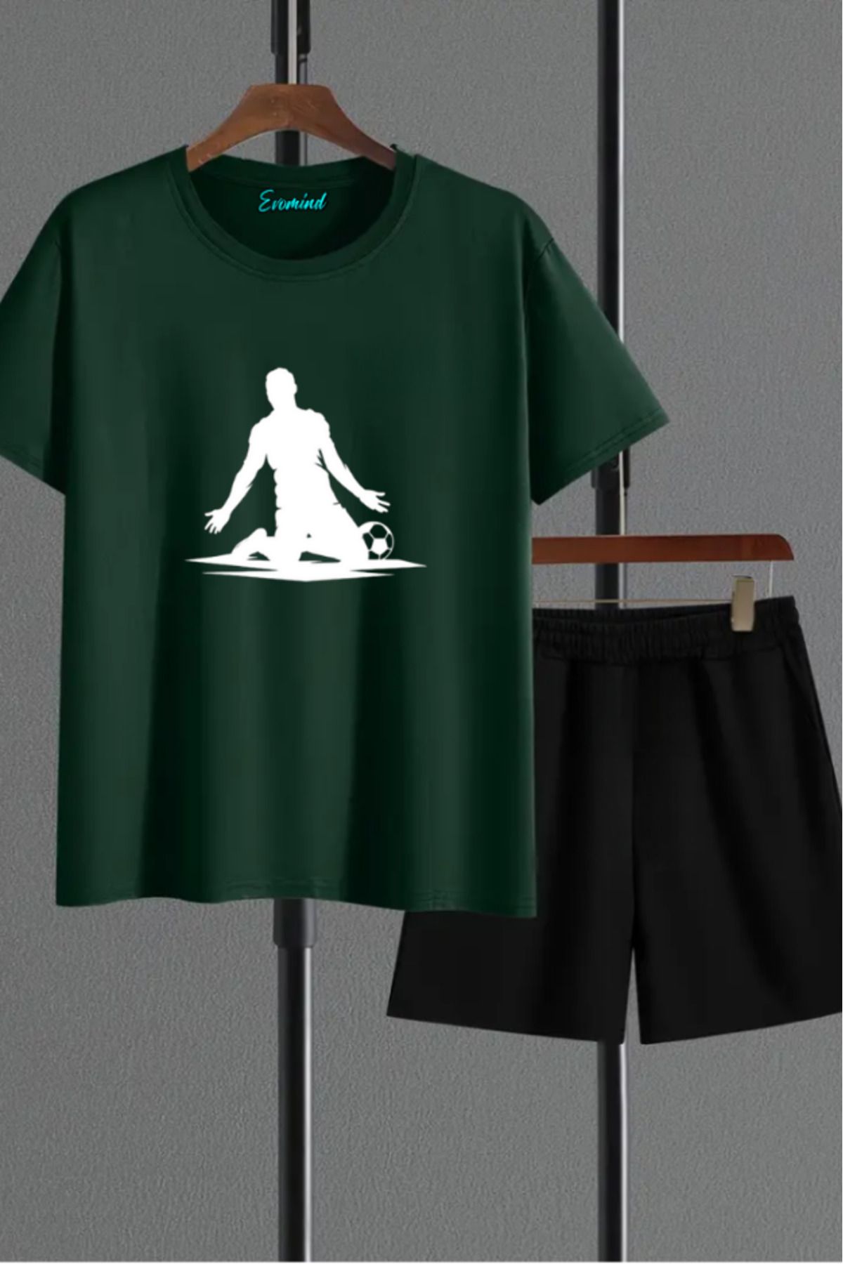 artı4 Futbolcu Baskılı Unisex Şort T-shirt Takım