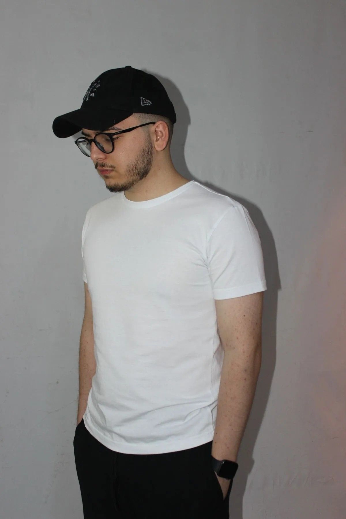 BEHLIVE Unisex Beyaz T shirt