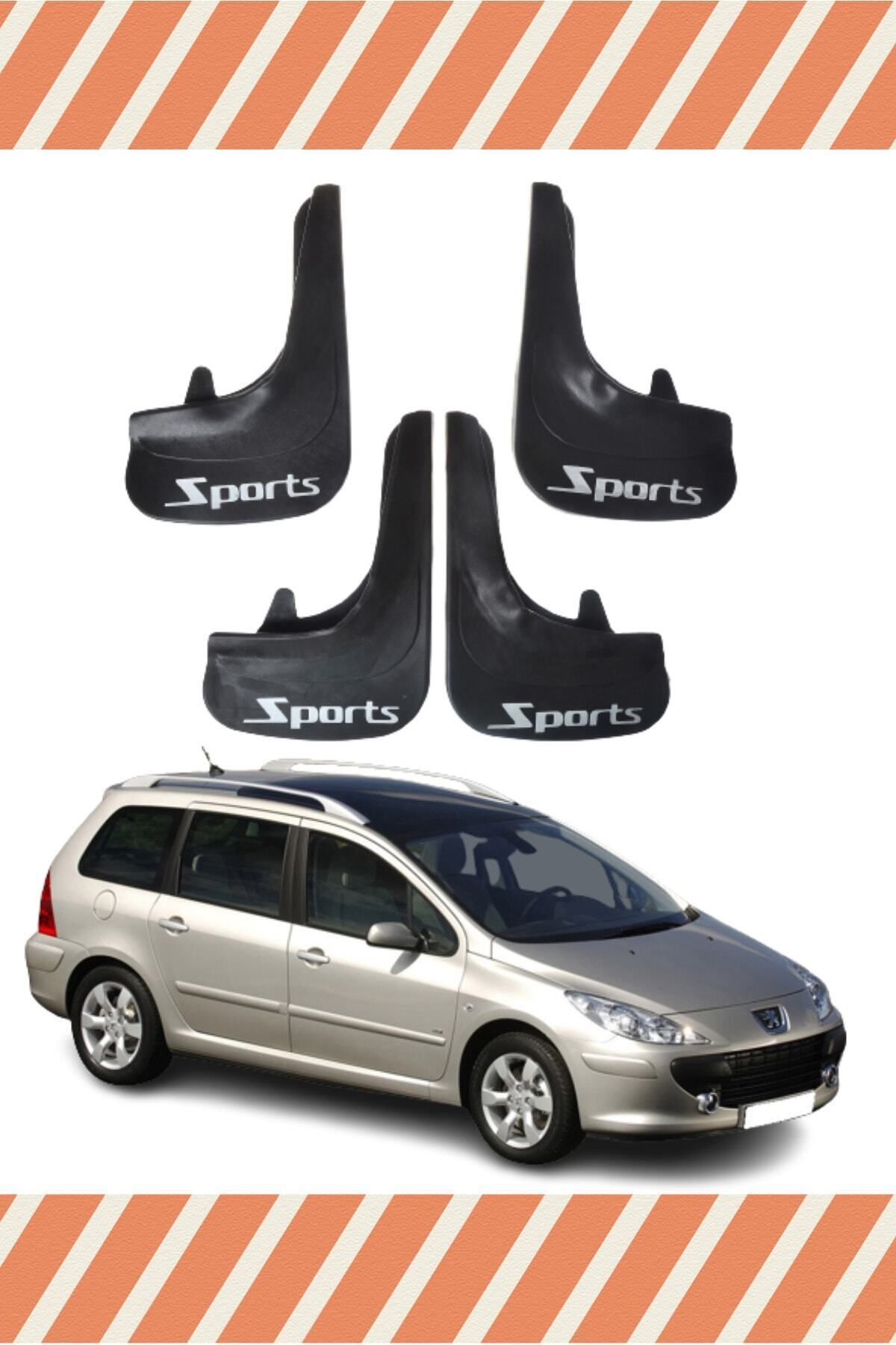 Alpax Peugeot 307 Stw tüm kasalar Sports yazılı 4’lü tozluk çamurluk paçalık dayanıklı
