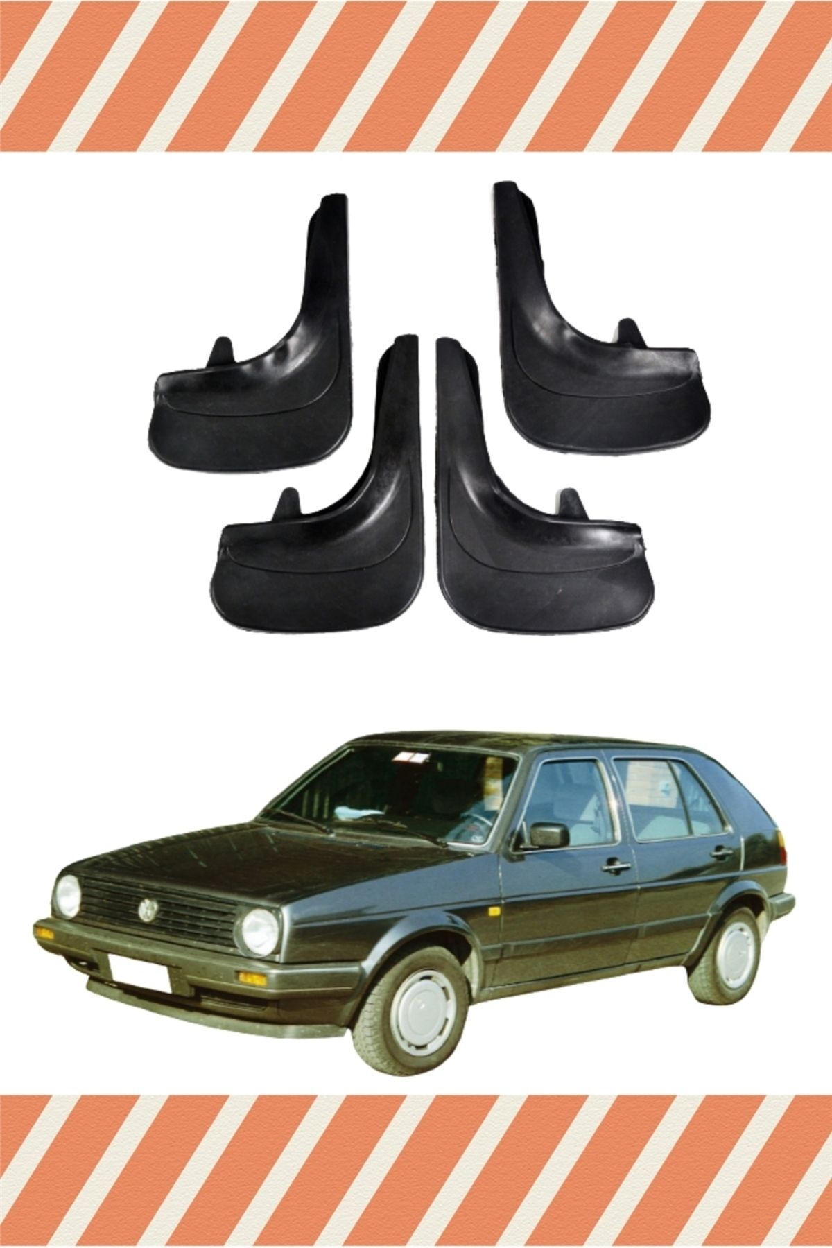 Alpax Volkswagen Golf 2 4’lü tozluk çamurluk paçalık uyumlu