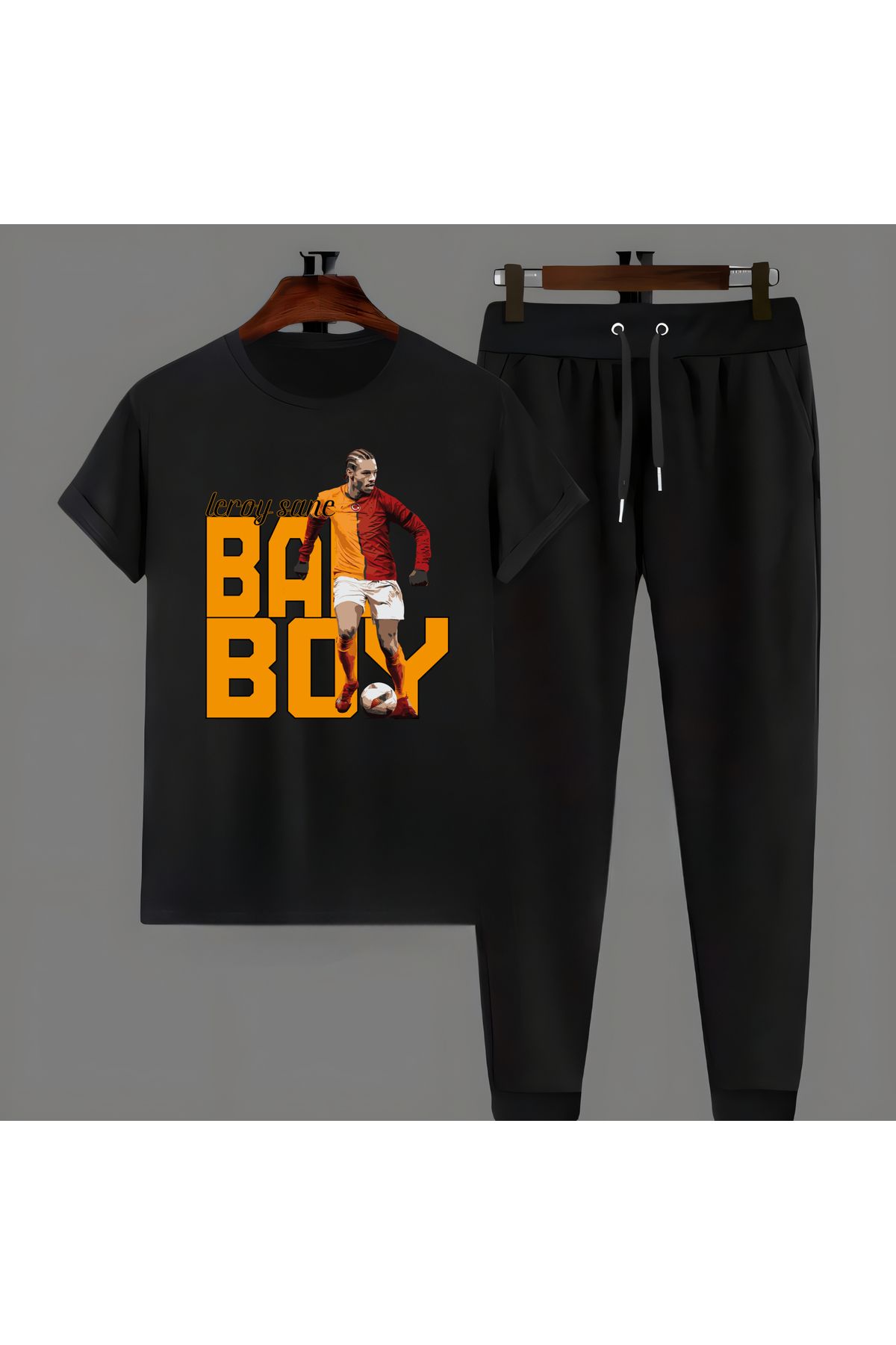 Biy Store Leroy Sane fotoğraf futbol forma baskılı unisex kısa kollu erkek tişört kadın t-shirt eşofman takımı