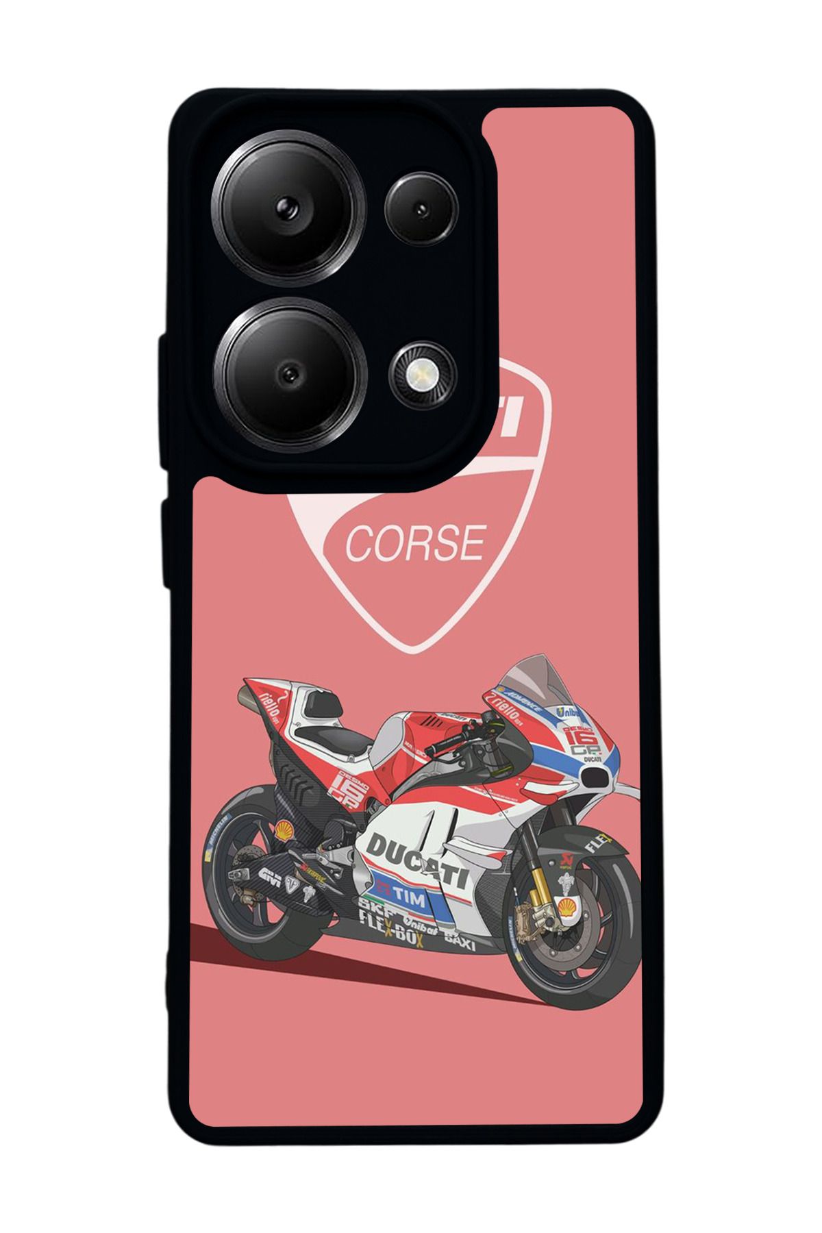 BGAKSESUAR Xiaomi Redmi Note 13 Pro 4G Uyumlu Mat Siyah Kılıf – Yumuşak Silikon, Koruyucu, Şok Emici Kapak