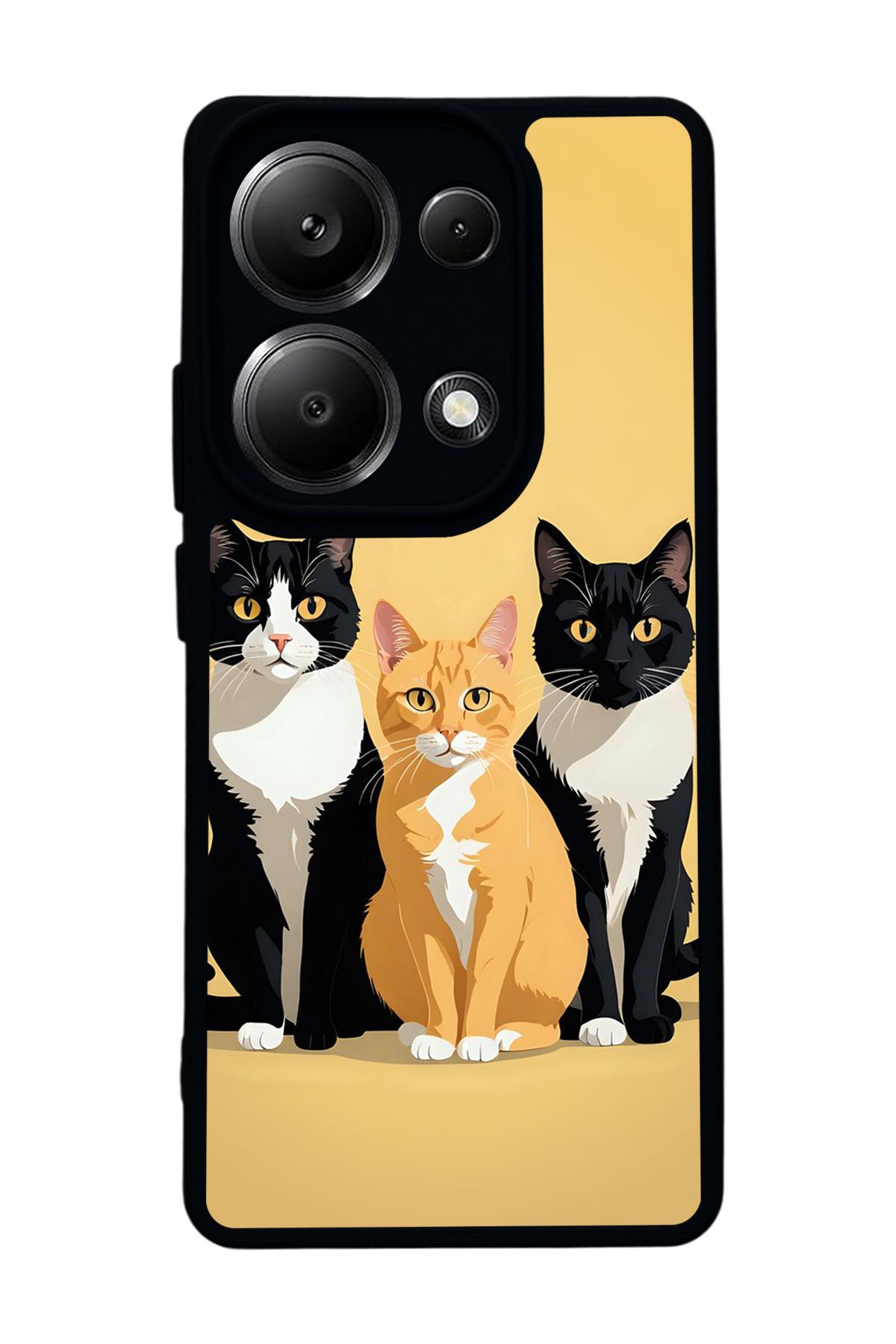 BGAKSESUAR Xiaomi Redmi Note 13 Pro 4G Uyumlu Mat Siyah Kılıf – Yumuşak Silikon, Koruyucu, Şok Emici Kapak