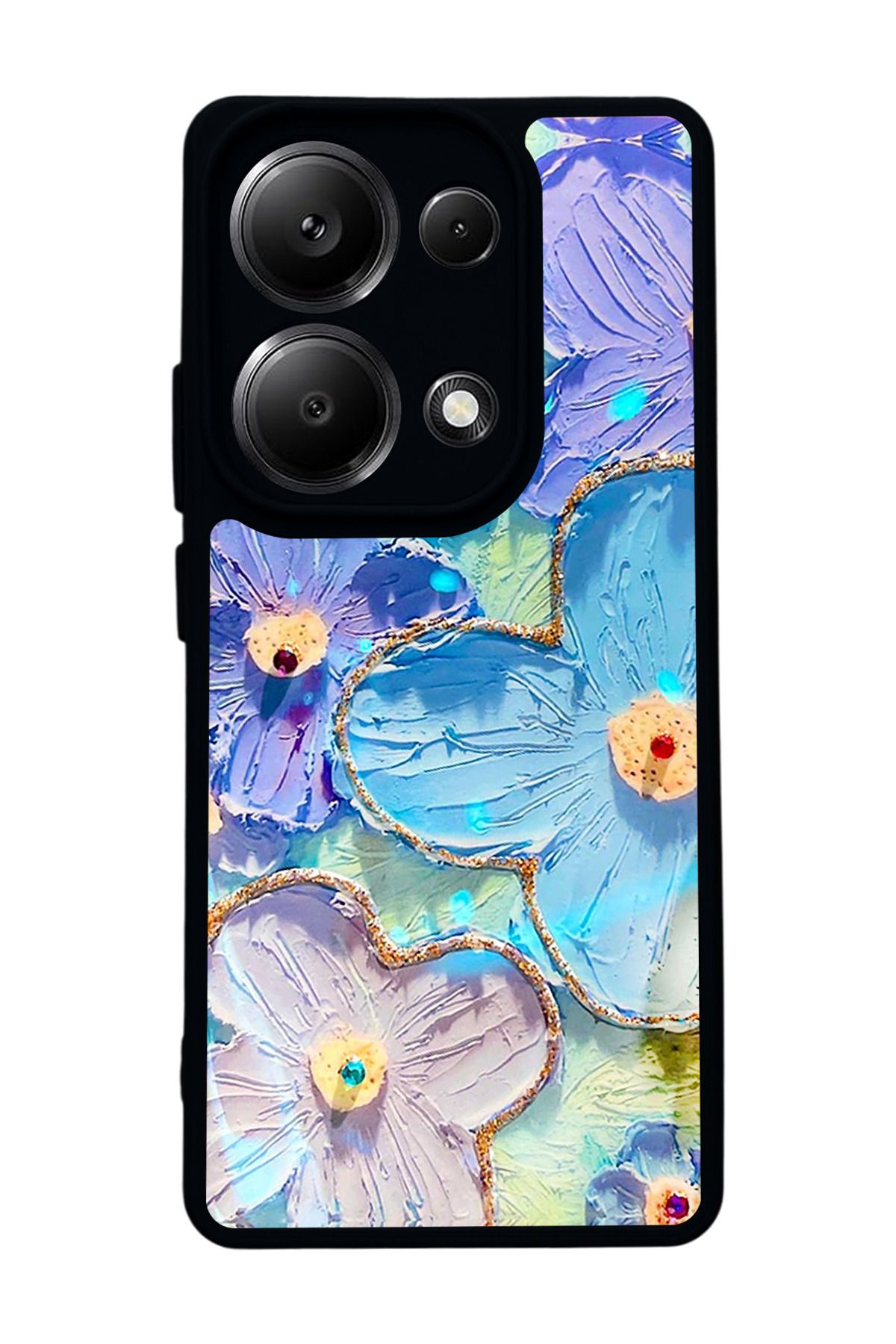 BGAKSESUAR Xiaomi Redmi Note 13 Pro 4G Uyumlu Mat Siyah Kılıf – Yumuşak Silikon, Koruyucu, Şok Emici Kapak