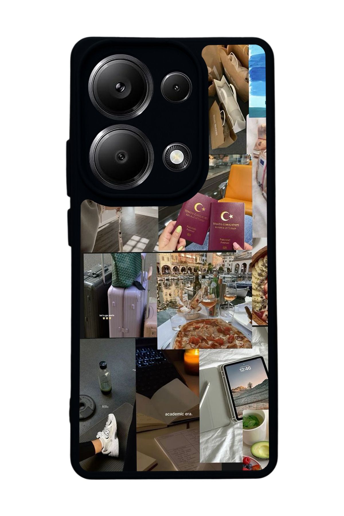 BGAKSESUAR Xiaomi Redmi Note 13 Pro 4G Uyumlu Mat Siyah Kılıf – Yumuşak Silikon, Koruyucu, Şok Emici Kapak