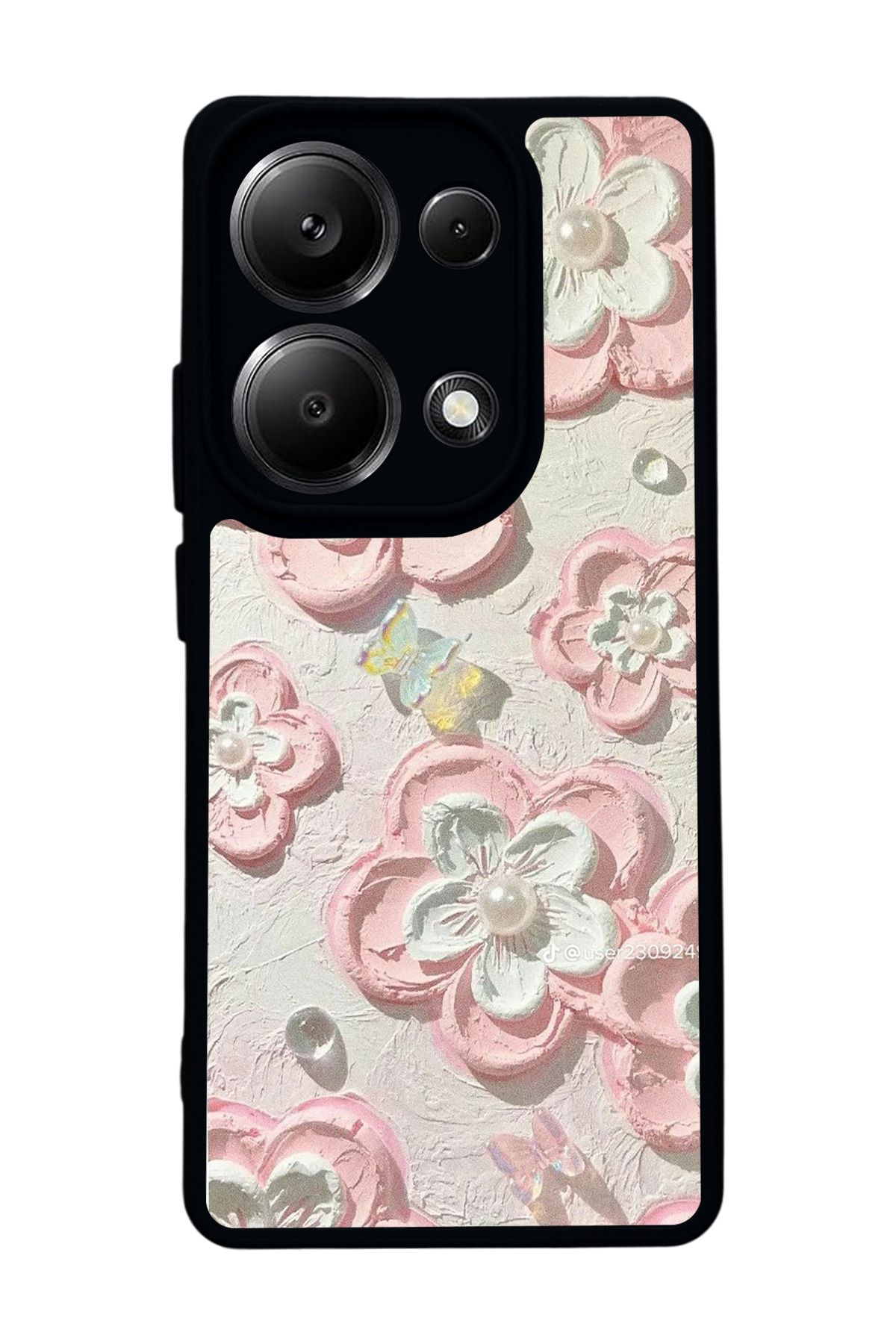 BGAKSESUAR Xiaomi Redmi Note 13 Pro 4G Uyumlu Mat Siyah Kılıf – Yumuşak Silikon, Koruyucu, Şok Emici Kapak