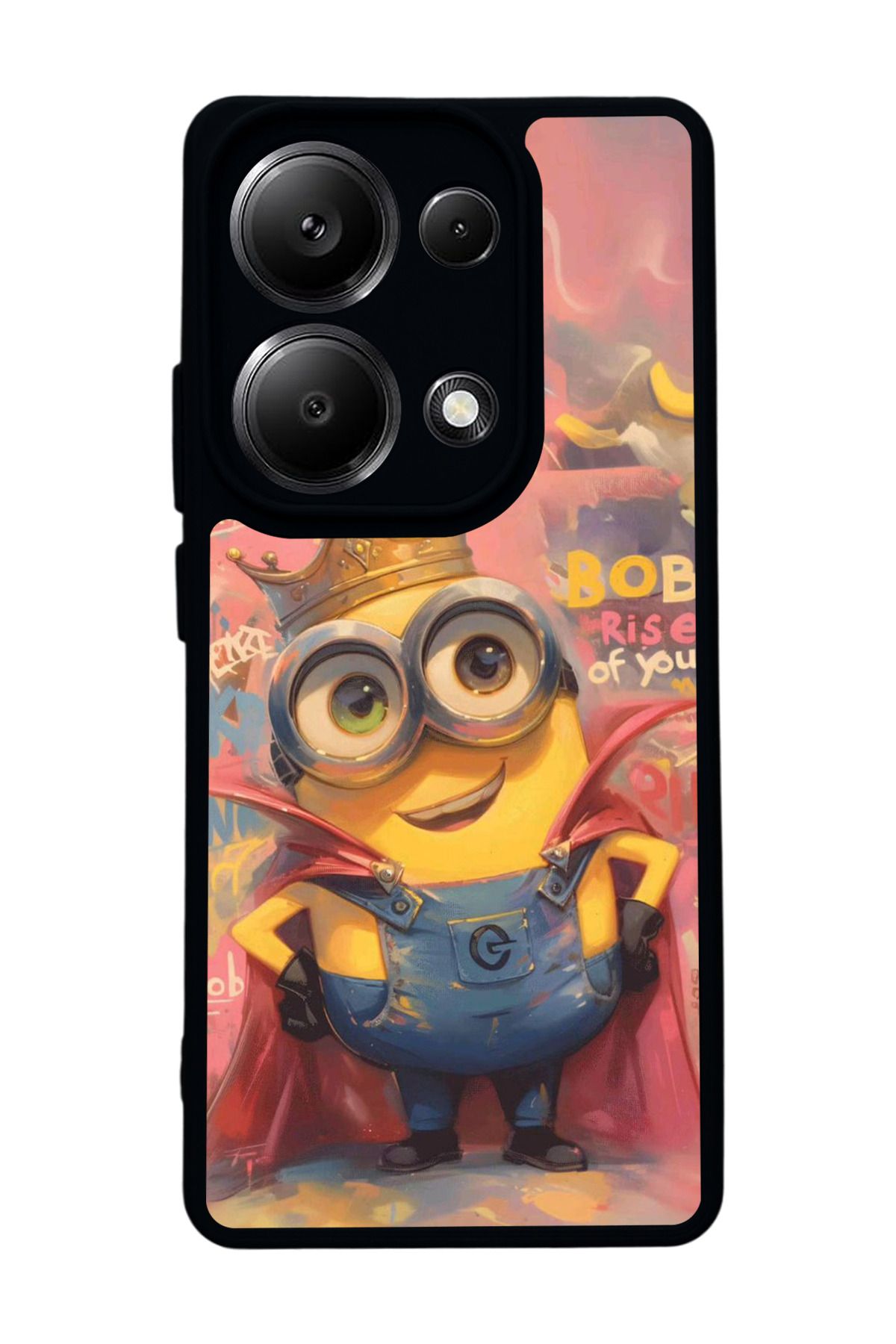 BGAKSESUAR Xiaomi Redmi Note 13 Pro 4G Uyumlu Mat Siyah Kılıf – Yumuşak Silikon, Koruyucu, Şok Emici Kapak