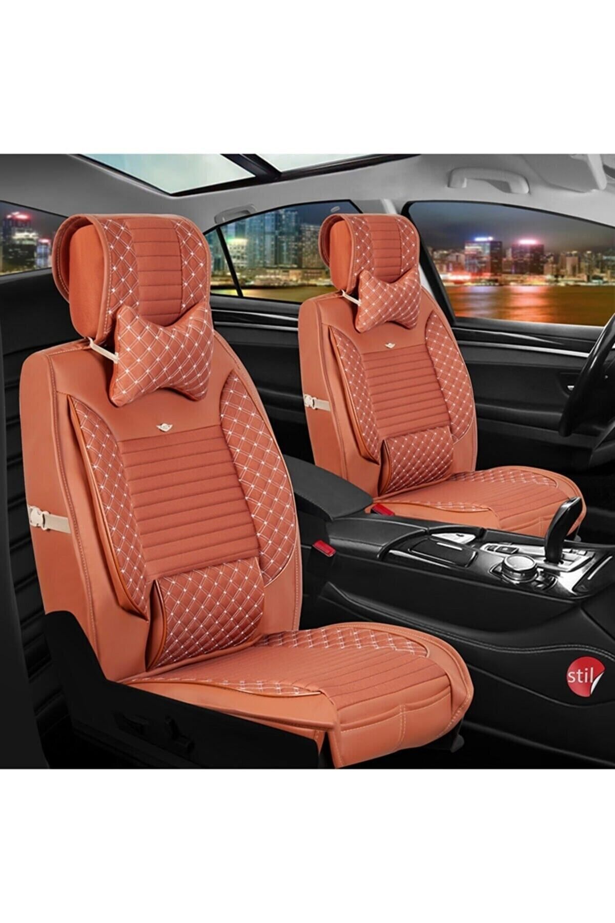 ACKSTORE Fiat Egea Cross Deri Lüks Oto Koltuk Kılıfı Ön/arka Set uyumlu
