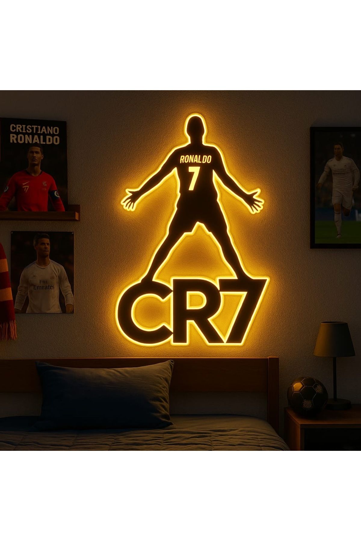 LUX CR7 Işıklı Dekoratif Tablo