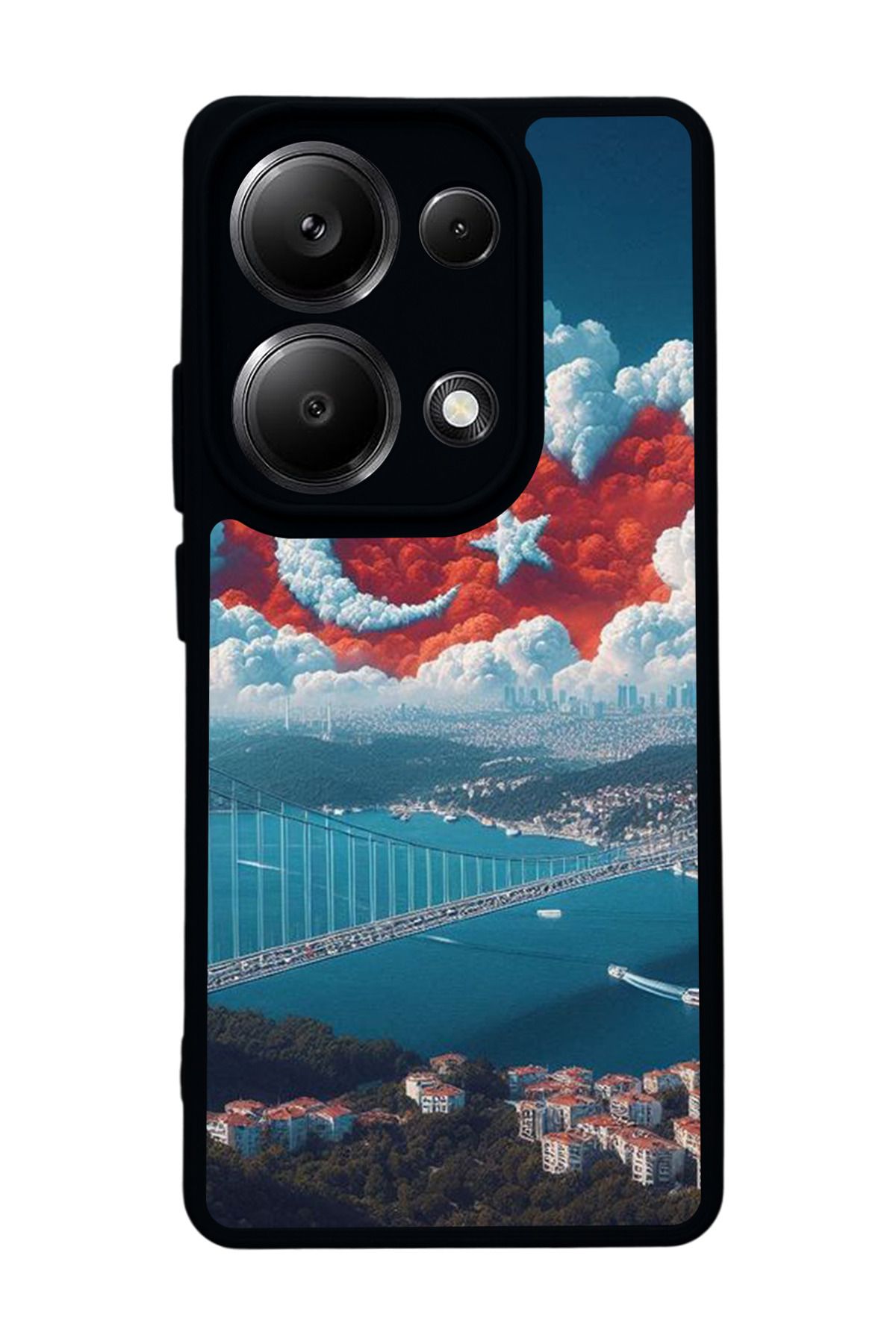 BGAKSESUAR Xiaomi Redmi Note 13 Pro 4G Uyumlu Mat Siyah Kılıf – Yumuşak Silikon, Koruyucu, Şok Emici Kapak