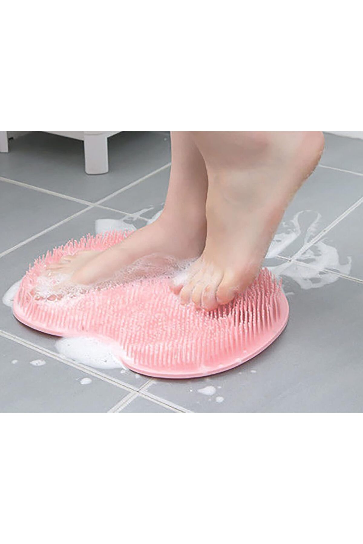 ARVALE Masajlı Paspas Ayak Yıkama Ve Masaj , Kir çıkarıcı Masajlı Vantuzlu Banyo Paspası