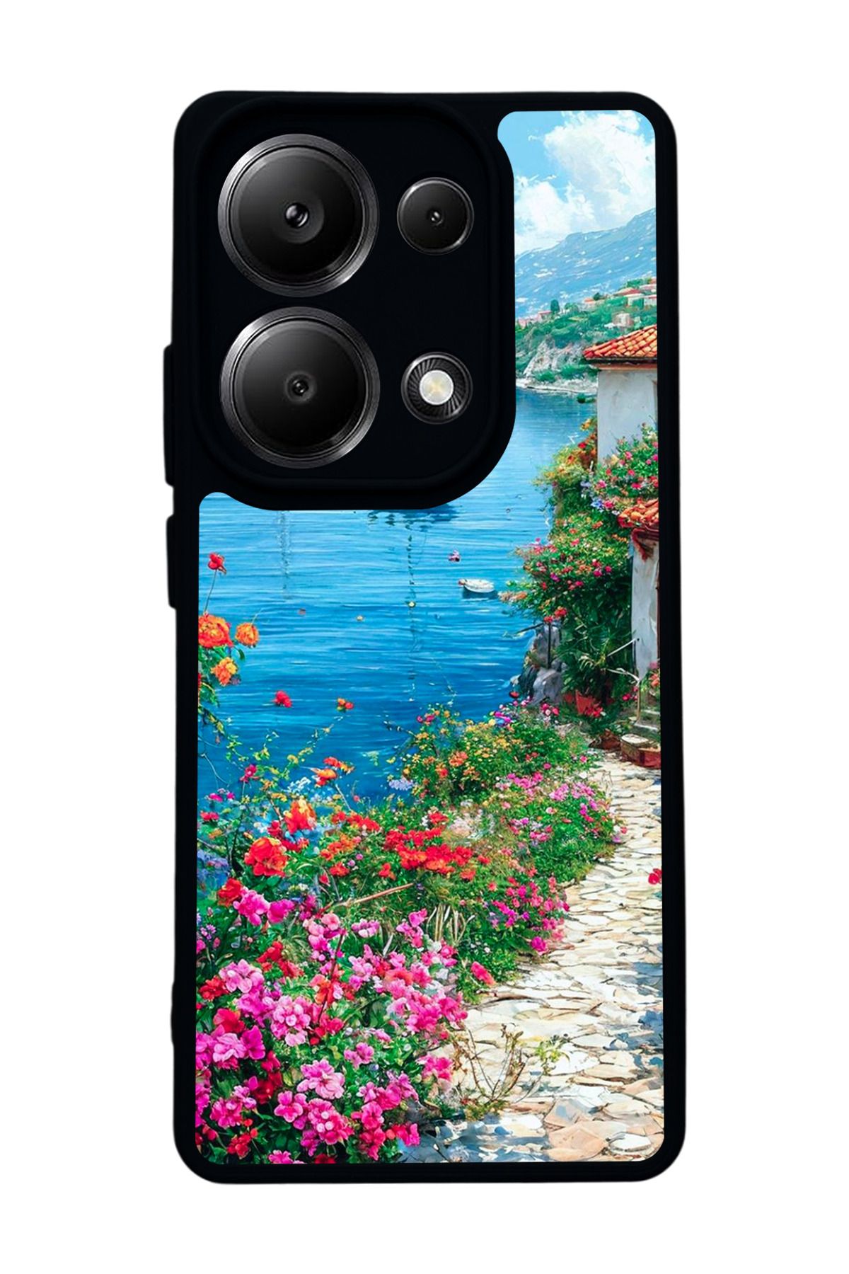 BGAKSESUAR Xiaomi Redmi Note 13 Pro 4G Uyumlu Mat Siyah Kılıf – Yumuşak Silikon, Koruyucu, Şok Emici Kapak