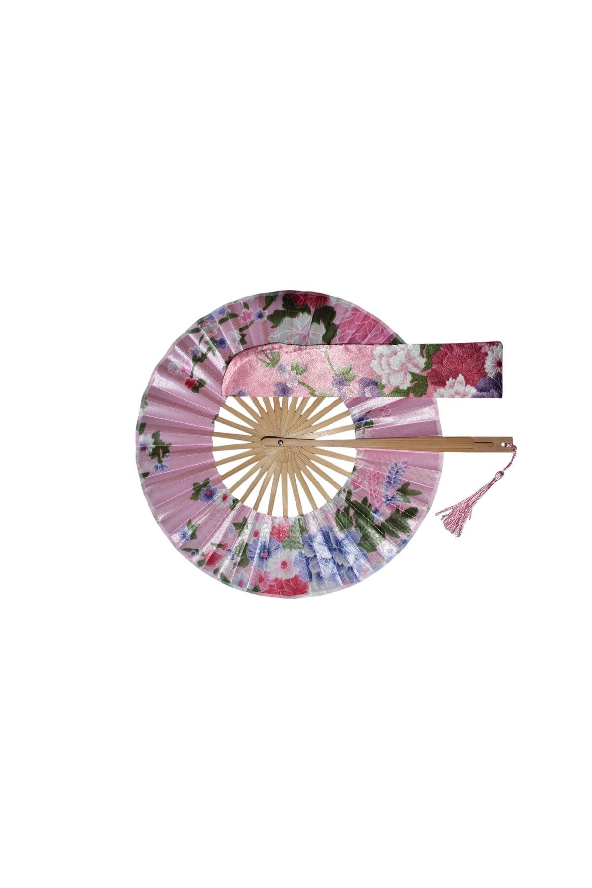 YELPAZE DÜNYASI Yuvarlak Japon Yelpaze Özel Kesesinde
