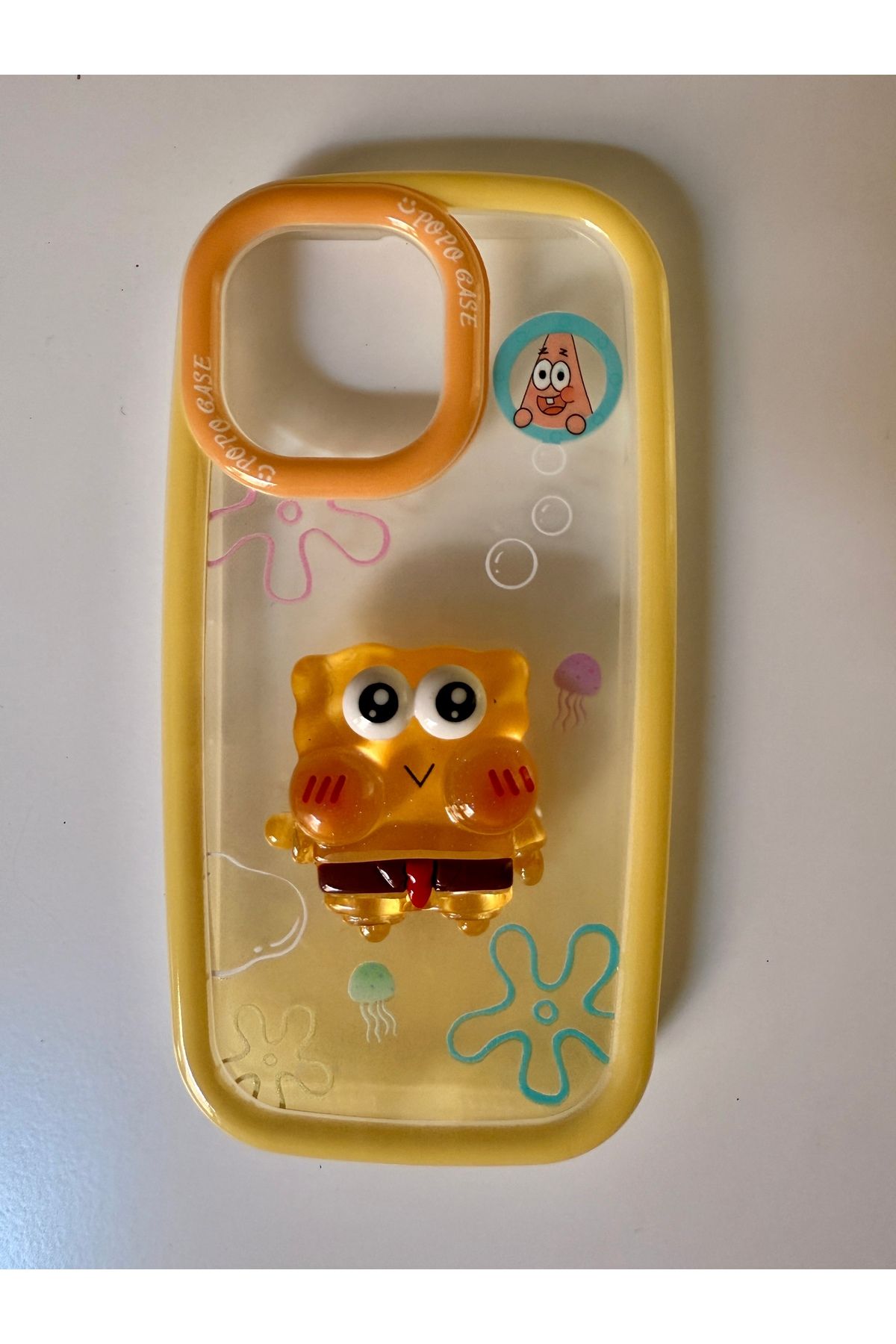 OITA iphone 15 PRO MAX telefon uyumlu 3 boyutlu çizgi film karakterli sevimli kabartmalı kılıf kapak