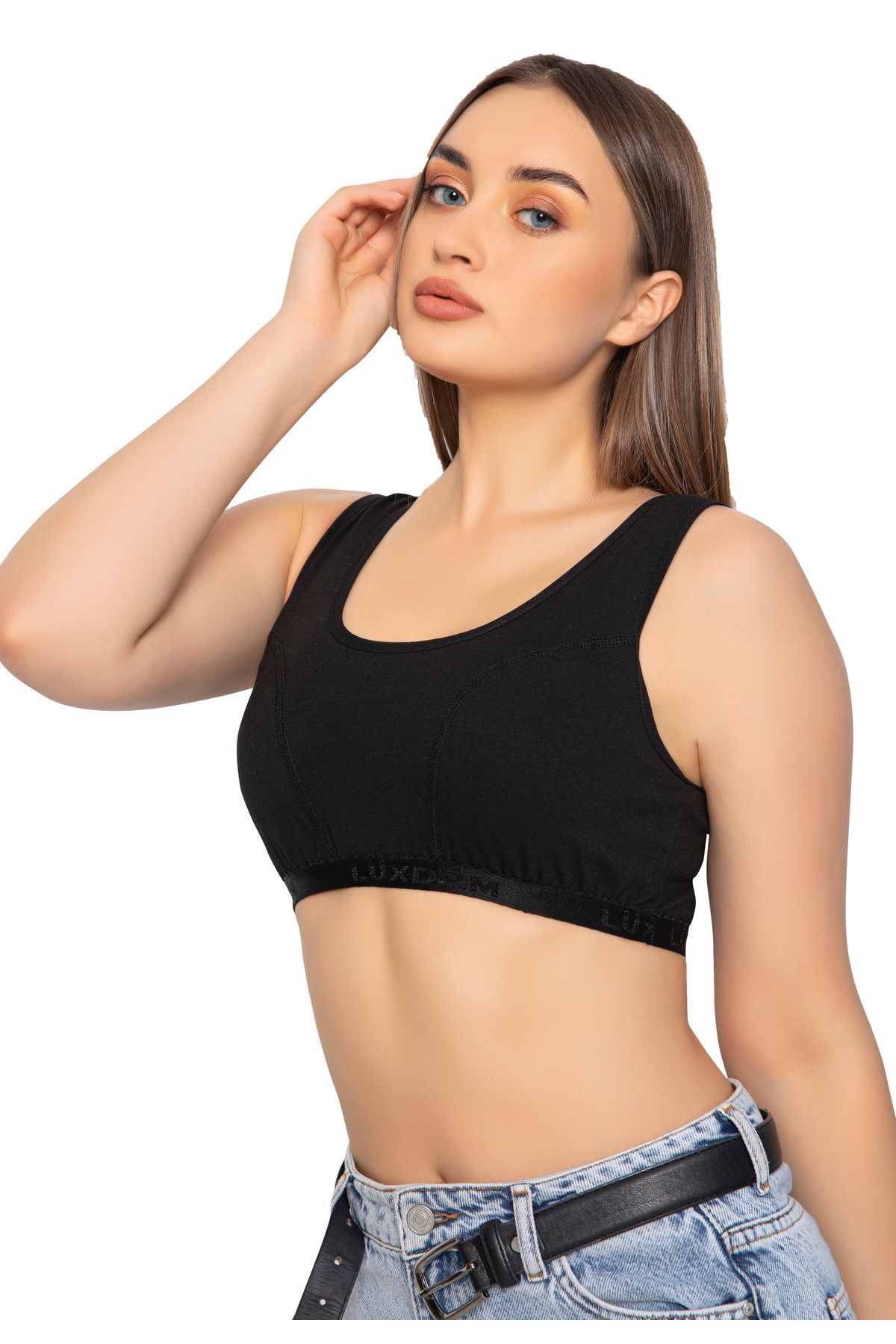 LÜXDRM 2"lli kadın body sütyen pamuklu terletmeyen