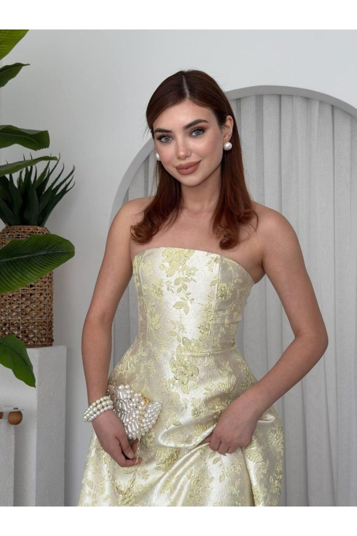 velmorafashion Haseki Straplez Elbise