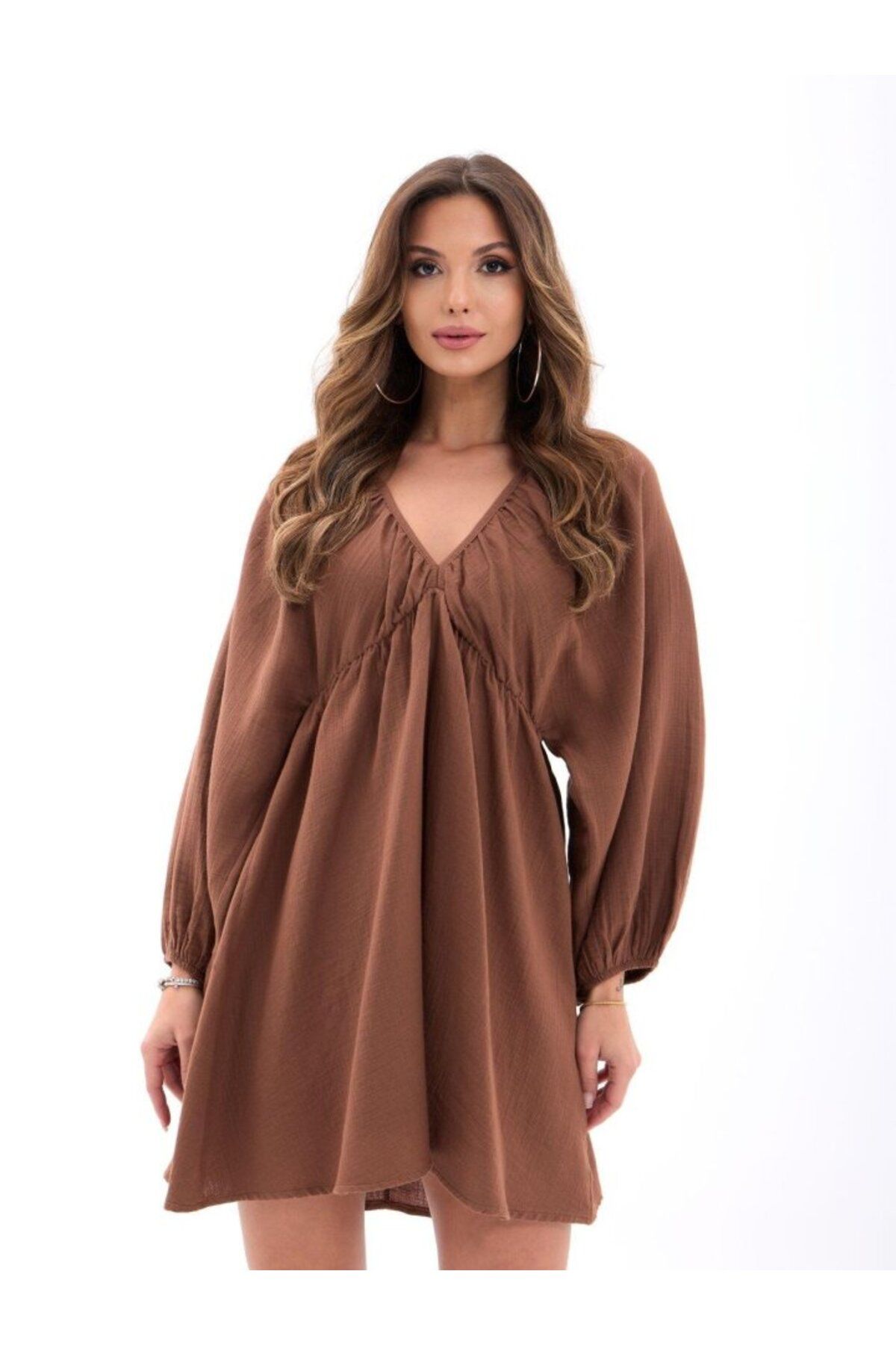 Modayakamoz 6327 ELBİSE-KAHVE
