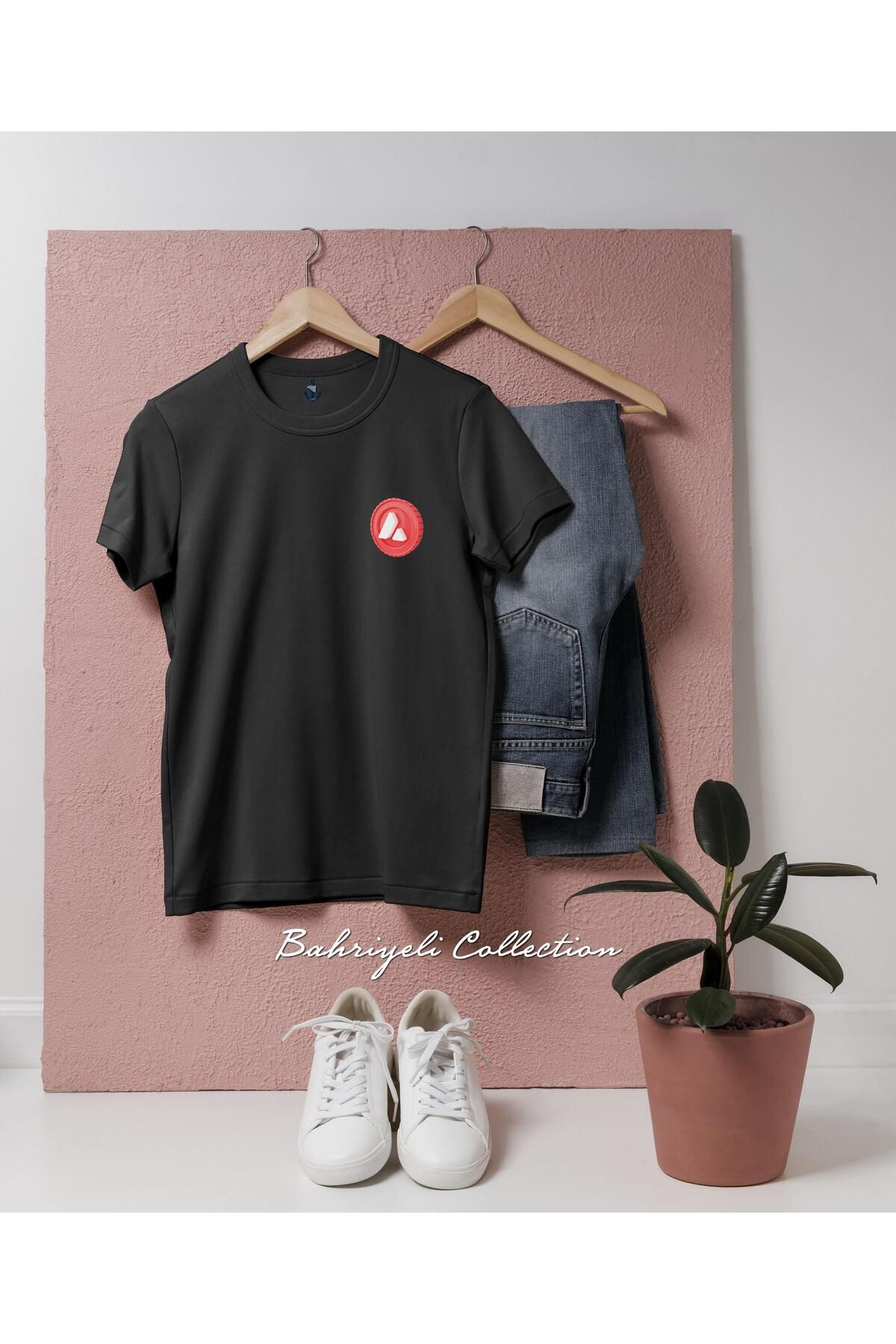 bahriyeli.jpeg Oversize AVAX Avalanche Coin Cep Tasarımlı Unisex T-Shirt