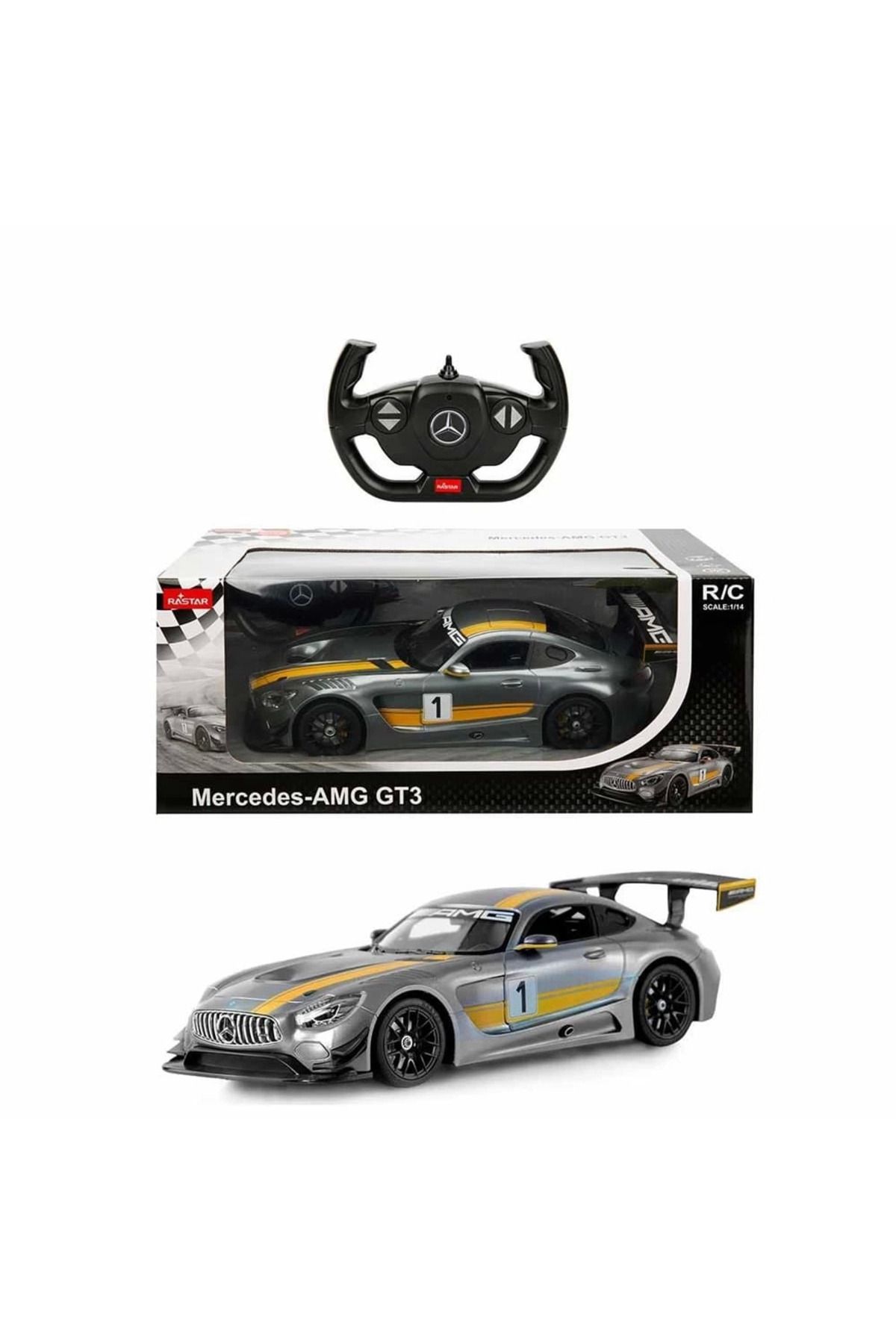 yusuftex 1:14 Mercedes Amg Gt3 Uzaktan Kumandalı Işıklı Araba