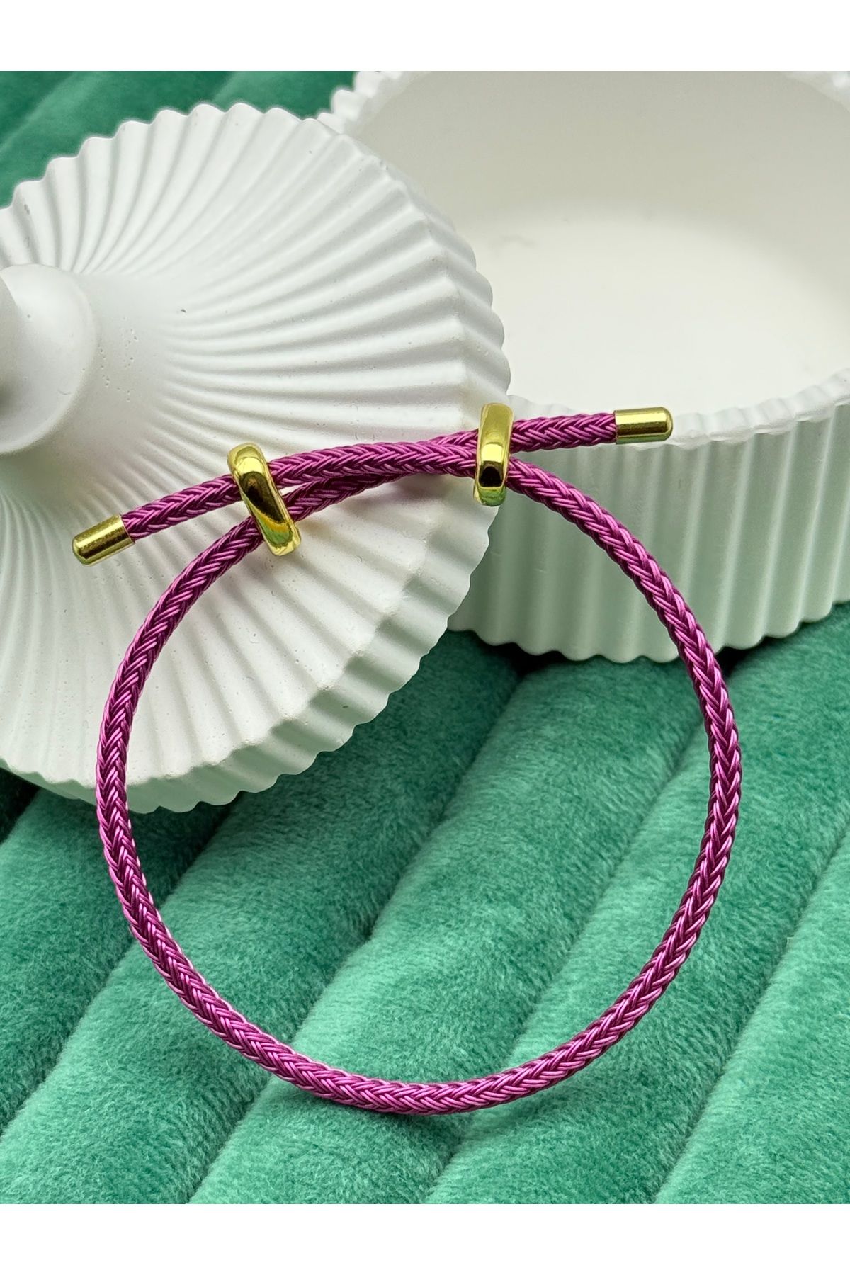 ilvesa shop Yeni Sezon Pembe Renkli Unisex İp Bileklik