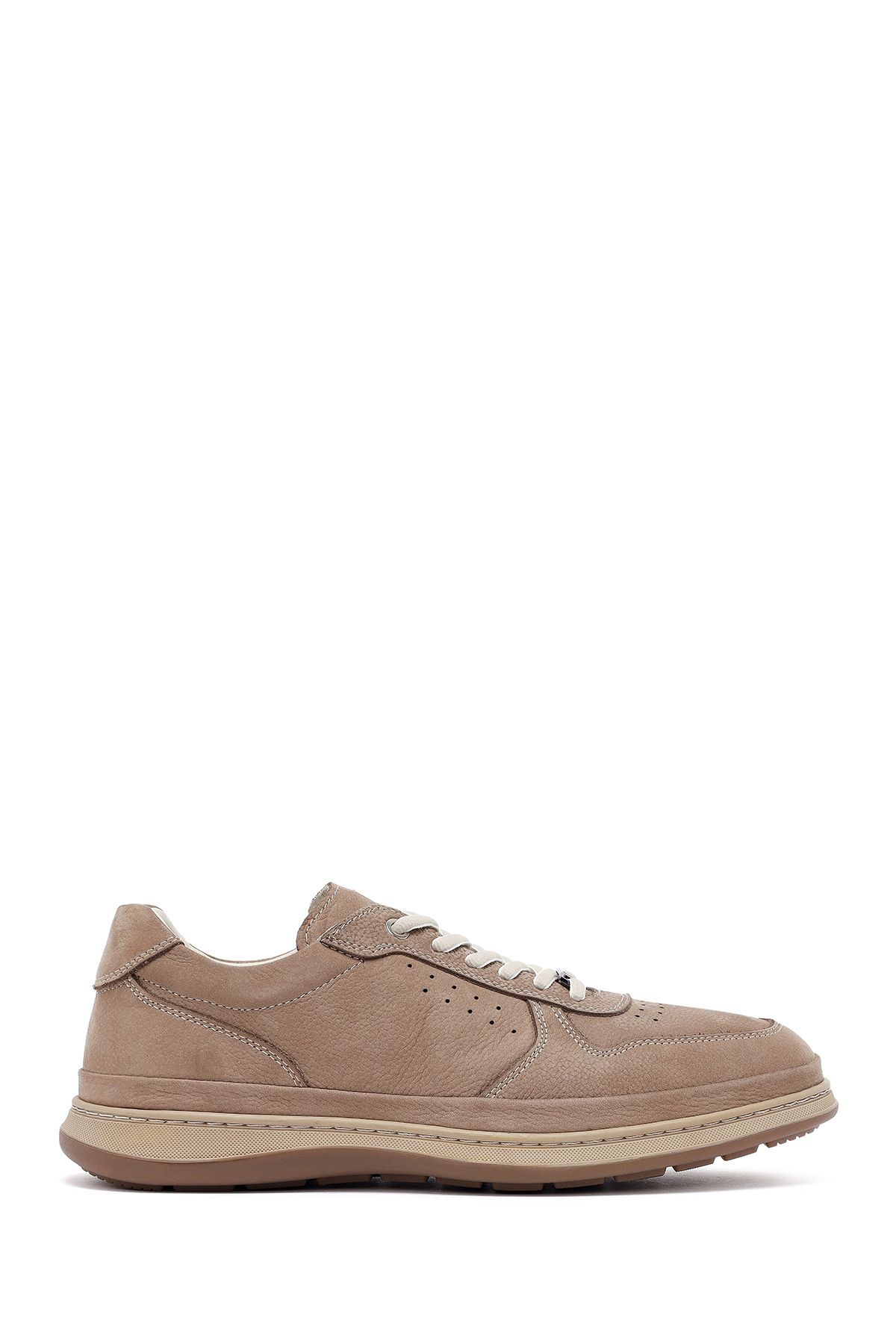 Derimod Erkek Vizon Bağcıklı Nubuk Deri Sneaker 25SFD6761V3
