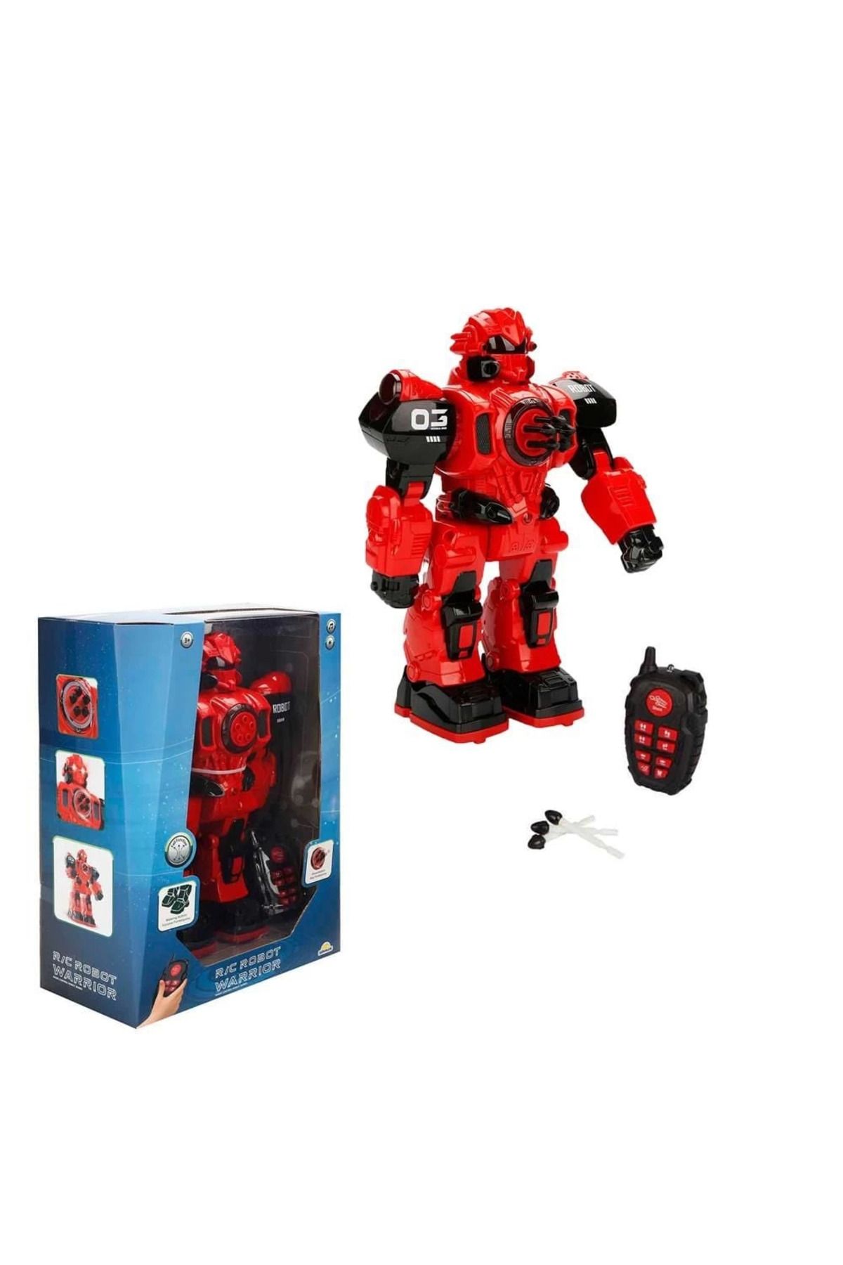 yusuftex Planet Warrior Sesli ve Işıklı Robot 34 cm.