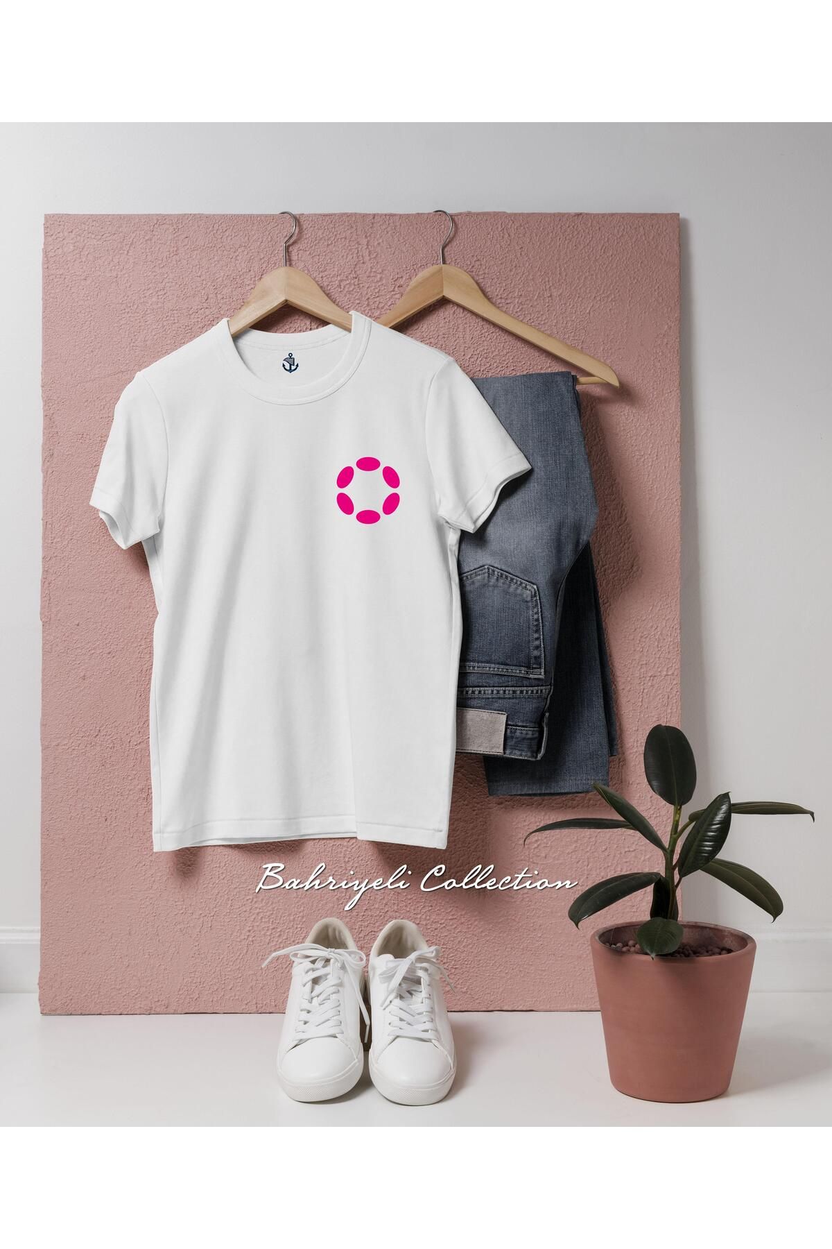 bahriyeli.jpeg Oversize DOT Polkadot Coin Cep Tasarımlı Unisex T-Shirt