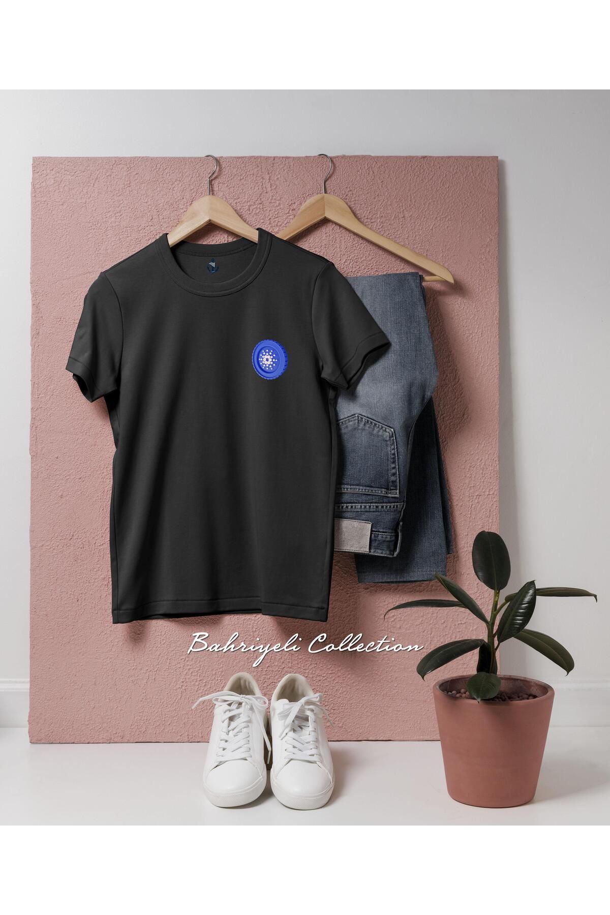bahriyeli.jpeg Oversize ADA Cardano Coin Cep Tasarımlı Unisex T-Shirt